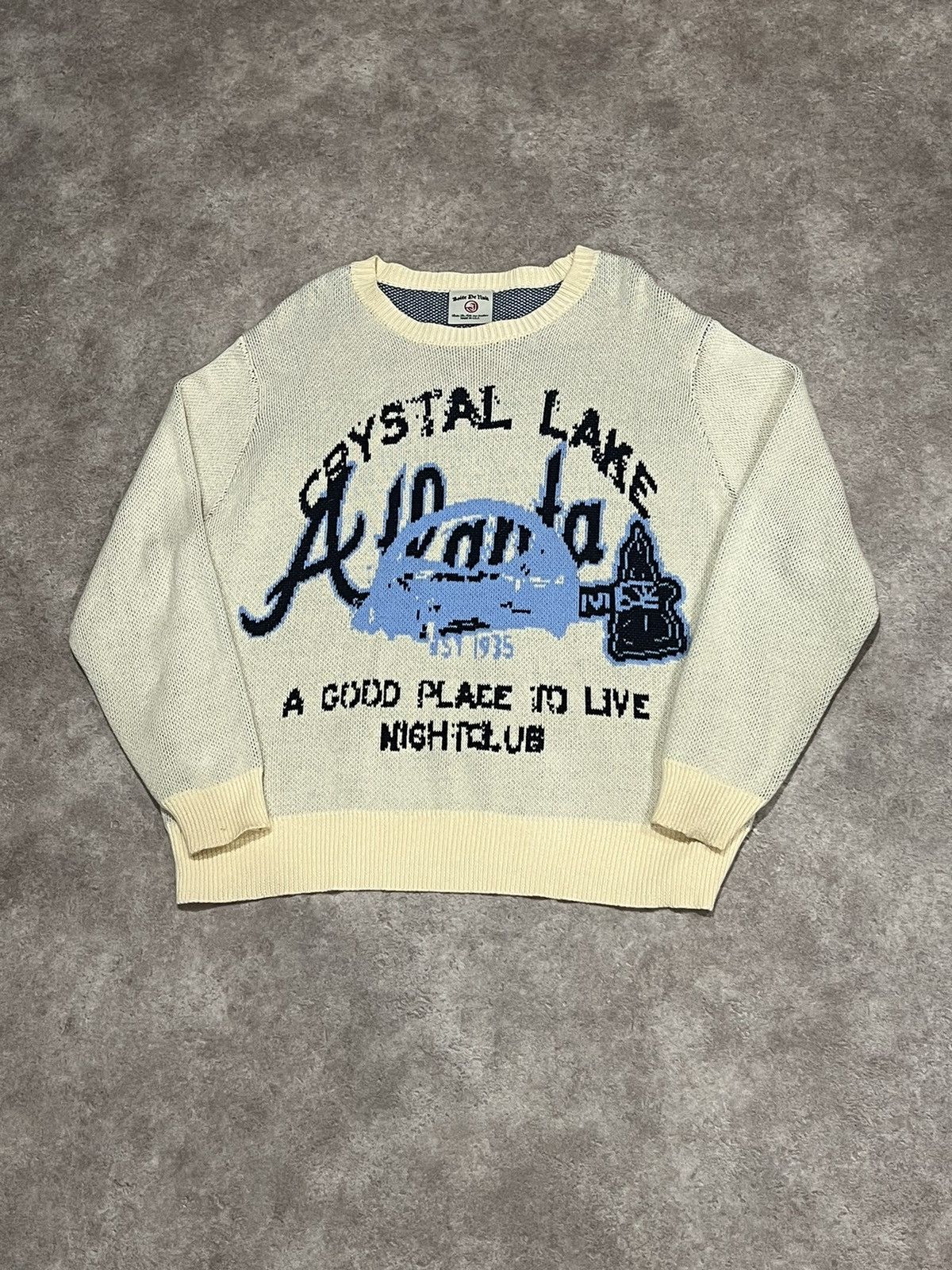 Vintage Crystal Lake Sweater Size US L / EU 52-54 / 3 - 1 Thumbnail