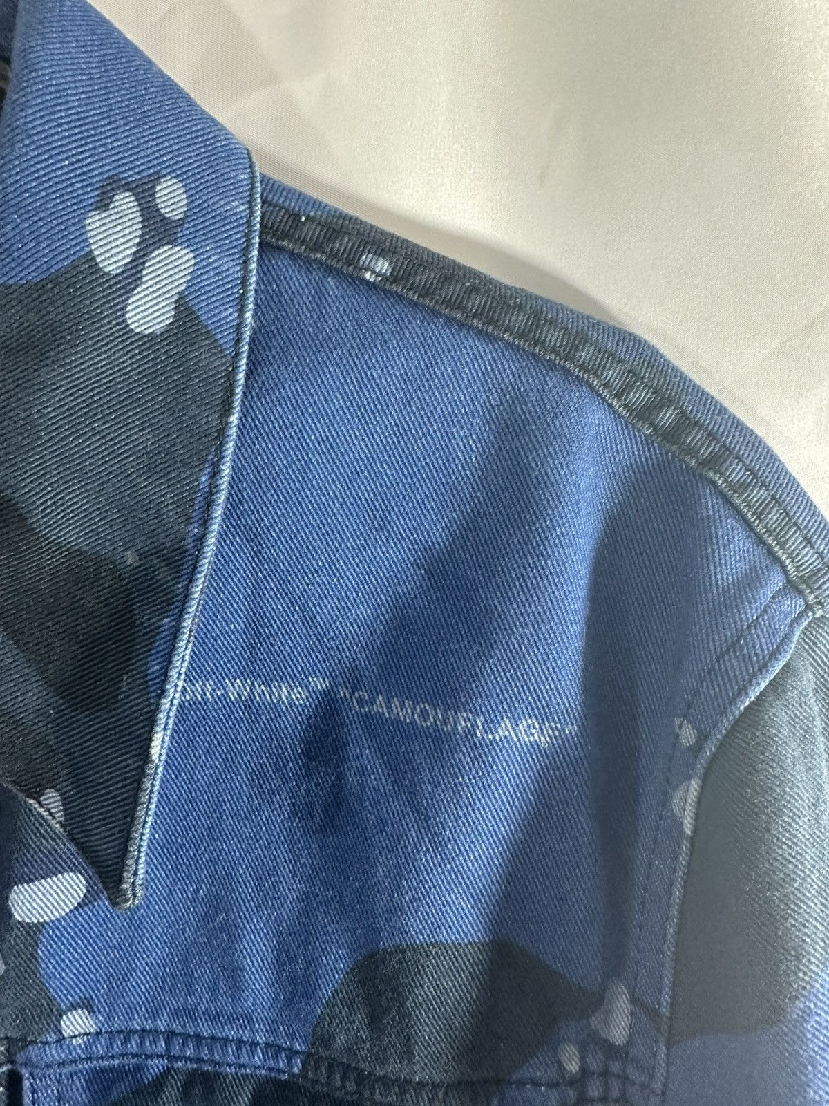 Off-White OFF WHITE BLUE CAMO DENIM JACKET Size US M / EU 48-50 / 2 - 5 Thumbnail