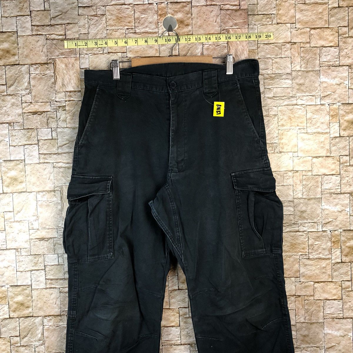 Japanese Brand Japanese Brand Dark Blue Cargo Multipocket Pants #A1137 Size US 35 - 2 Thumbnail