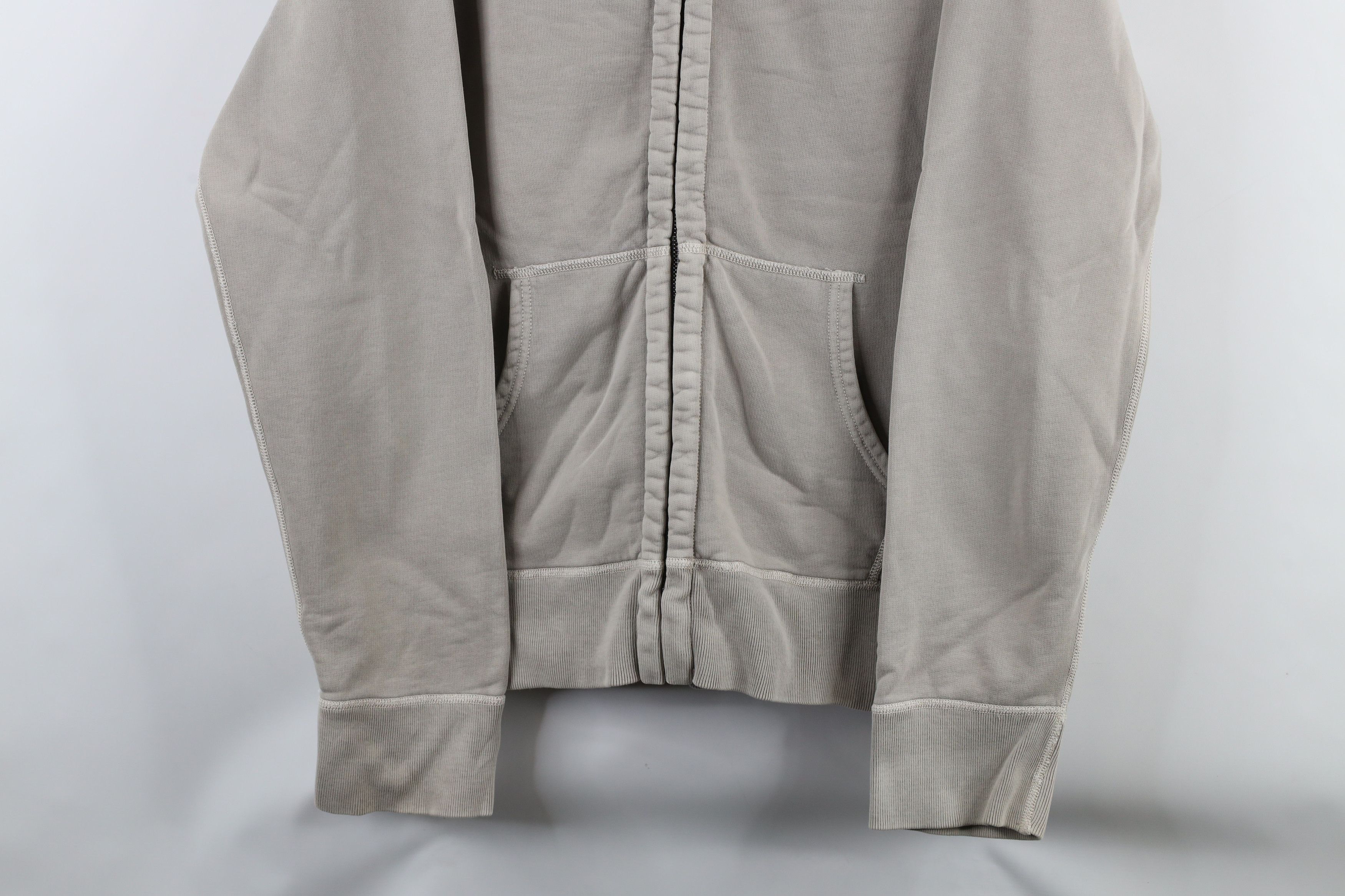 J.Crew × Vintage J Crew Stonewash Vintage Fleece Full Zip Sweatshirt Gray Size US L / EU 52-54 / 3 - 3 Thumbnail