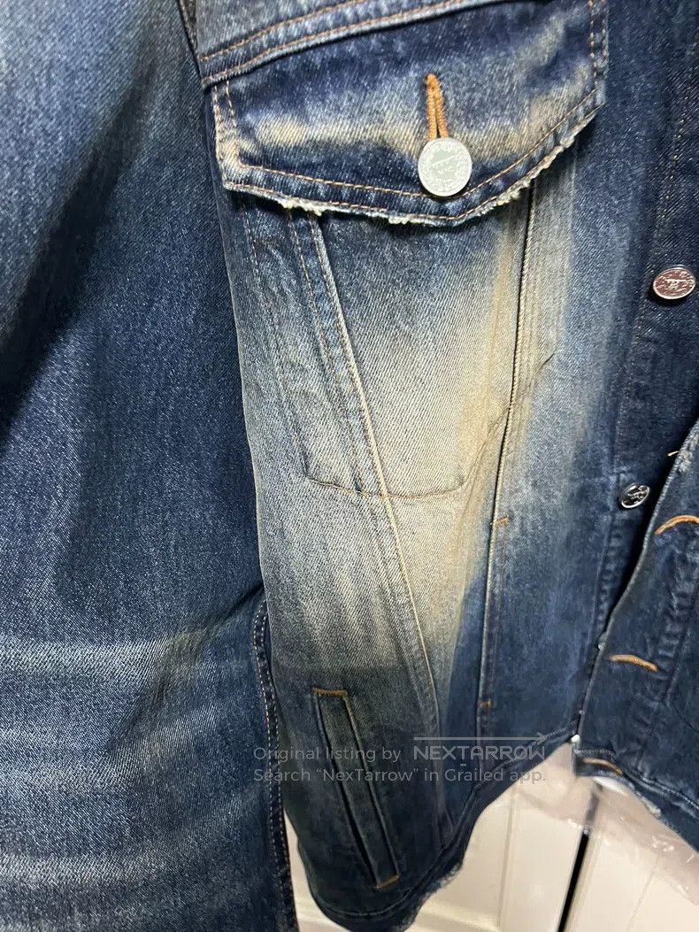 Vetements Vetements Blue distressed denim jacket Size US M / EU 48-50 / 2 - 3 Thumbnail