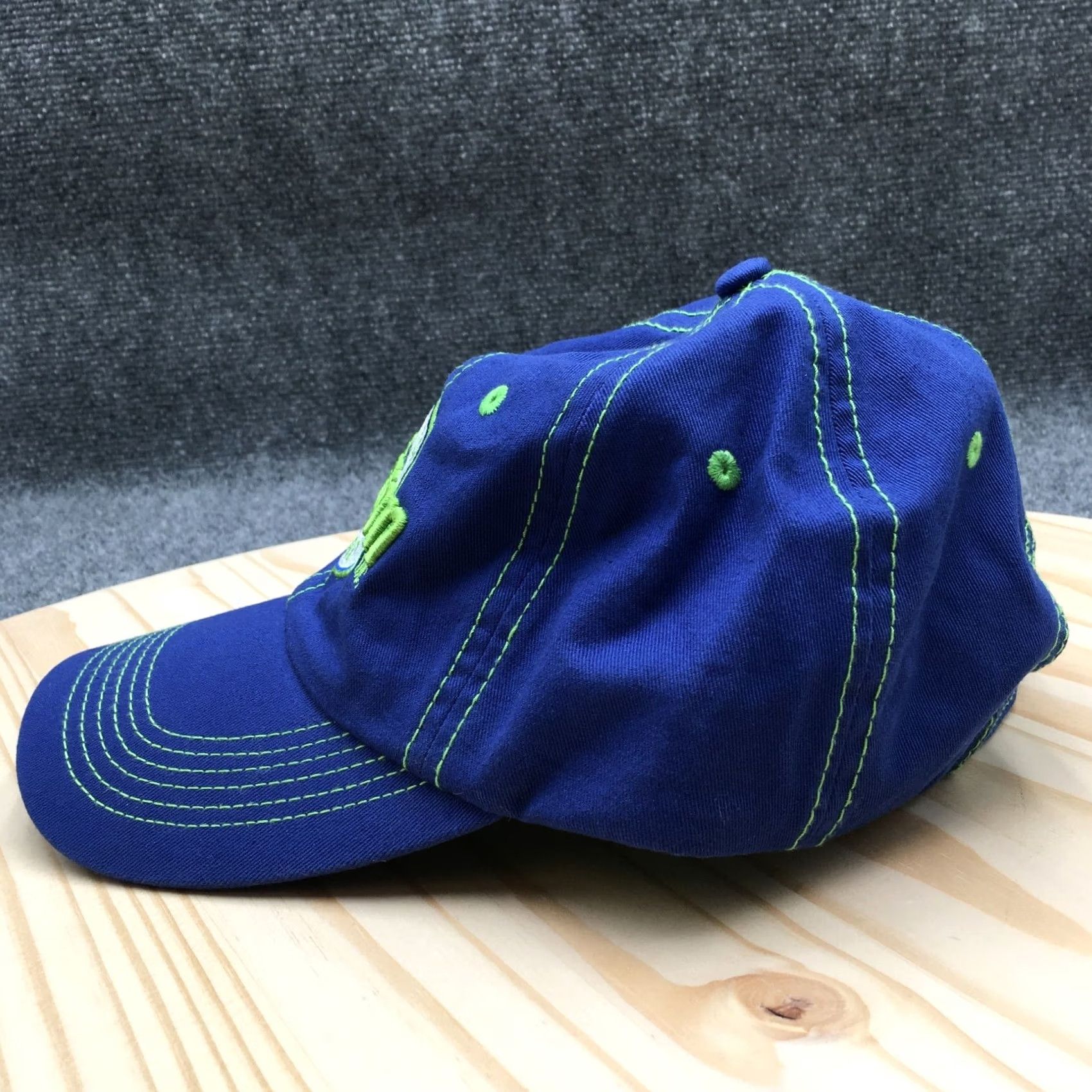 Good American Johnson ADG Baseball Cap Mens Blue OS Adjustable Curved Brim Embroidered Logo Size ONE SIZE - 4 Thumbnail