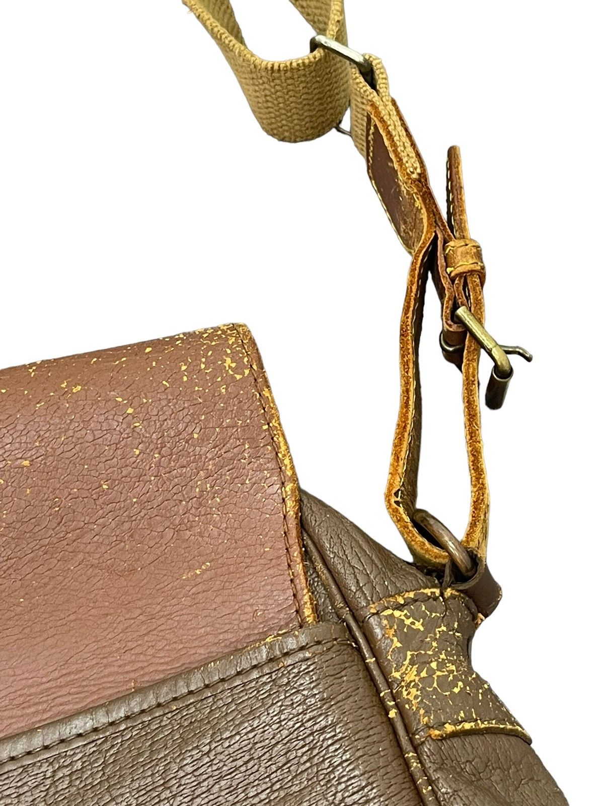 Japanese Brand Leather Hunting Bag Vtg Lfoncel Paris Patina Size ONE SIZE - 16 Thumbnail