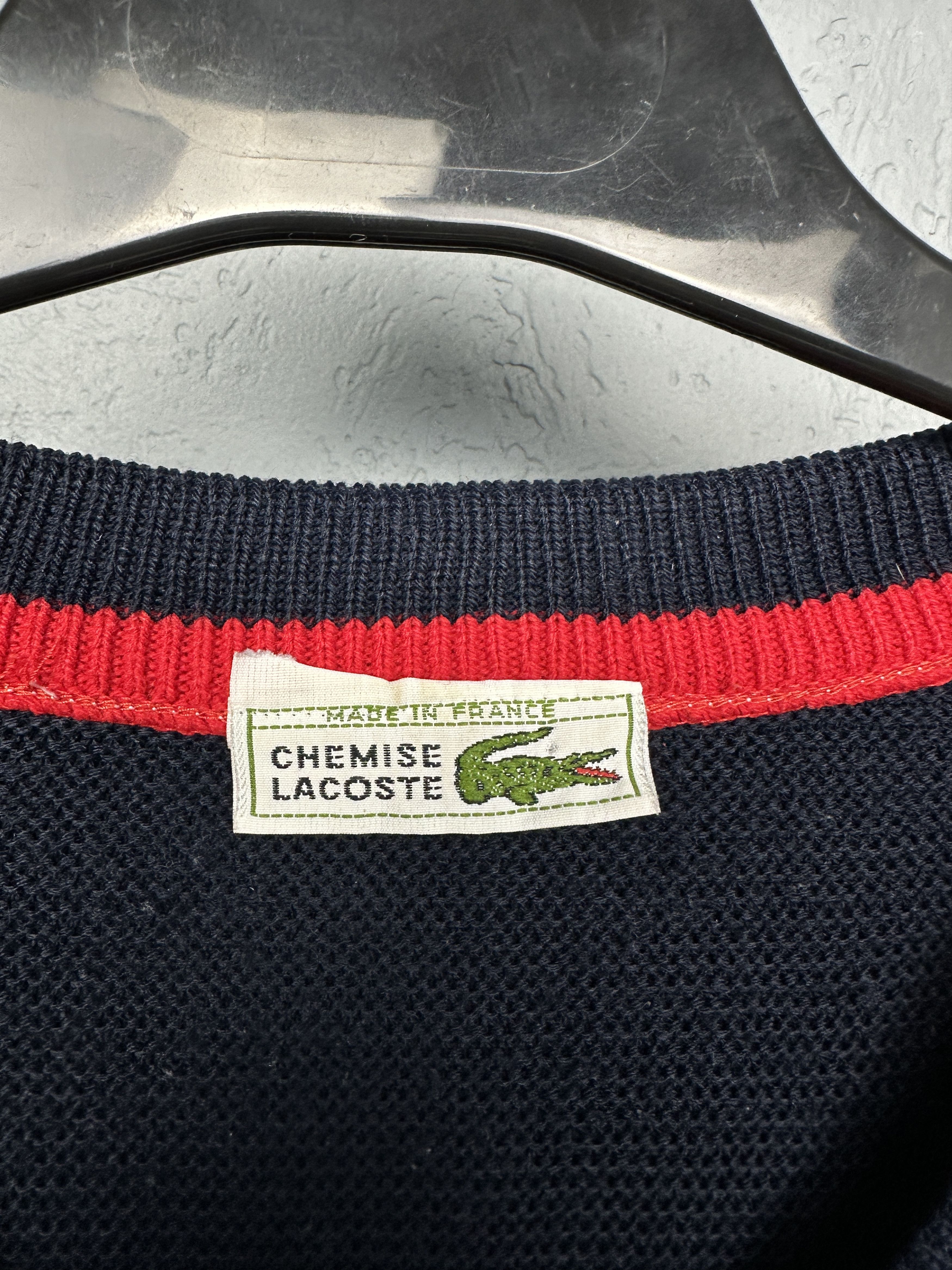Lacoste Lacoste Vintage Chemise Mens V-neck Sweater Size US M / EU 48-50 / 2 - 4 Thumbnail