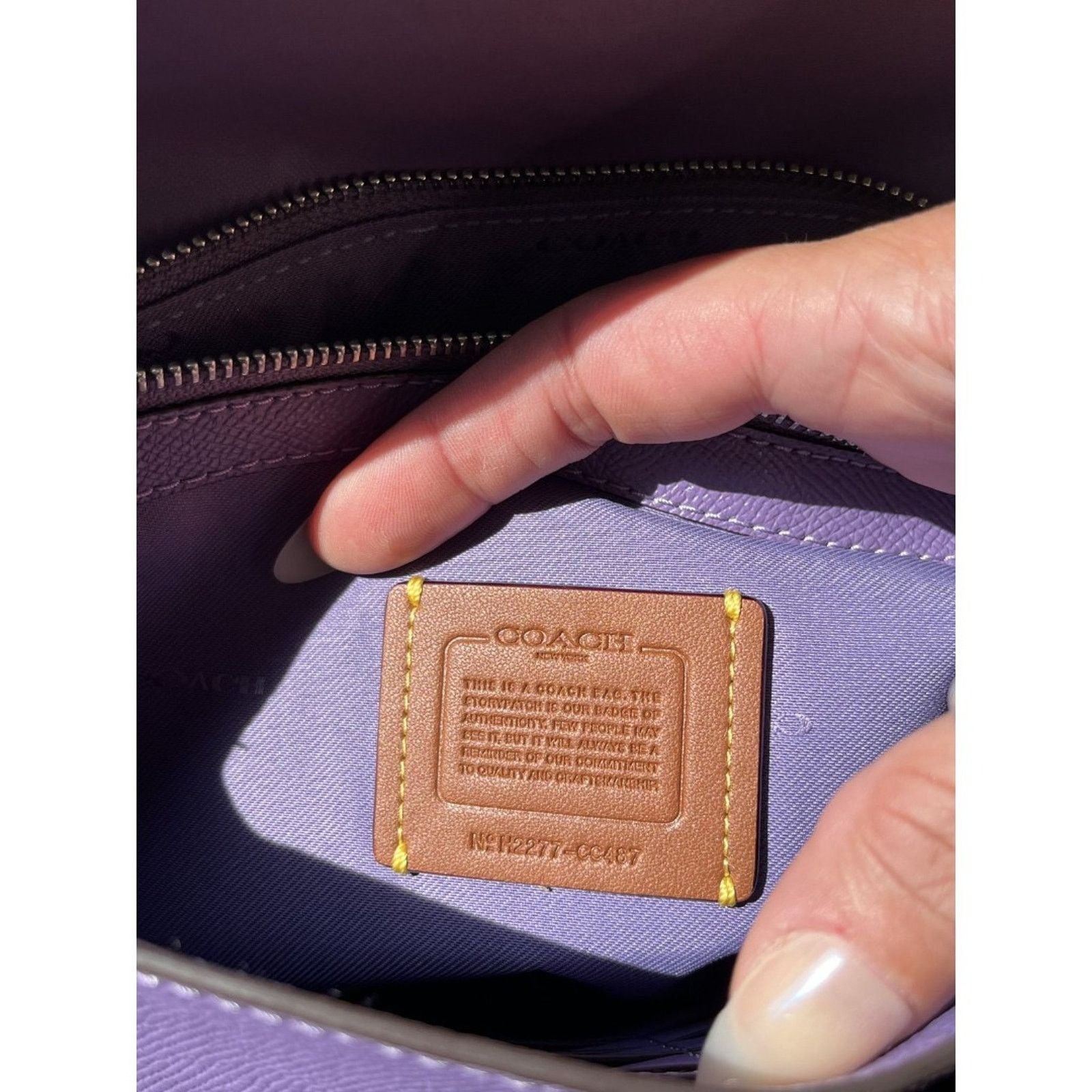 Coach 100% Coach Wyn Clutch/Wristlet in Silver/Washed Plum Size ONE SIZE - 5 Thumbnail