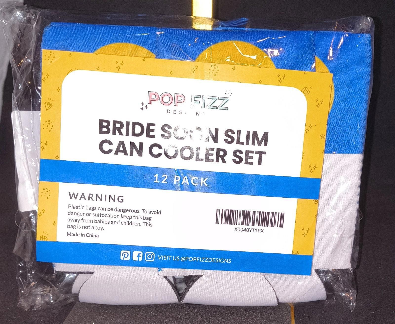 Other POP FIZZ BRIDE SOON CAN COOLER SET DRUNK BY NOON (12 PACK) Size ONE SIZE - 2 Thumbnail