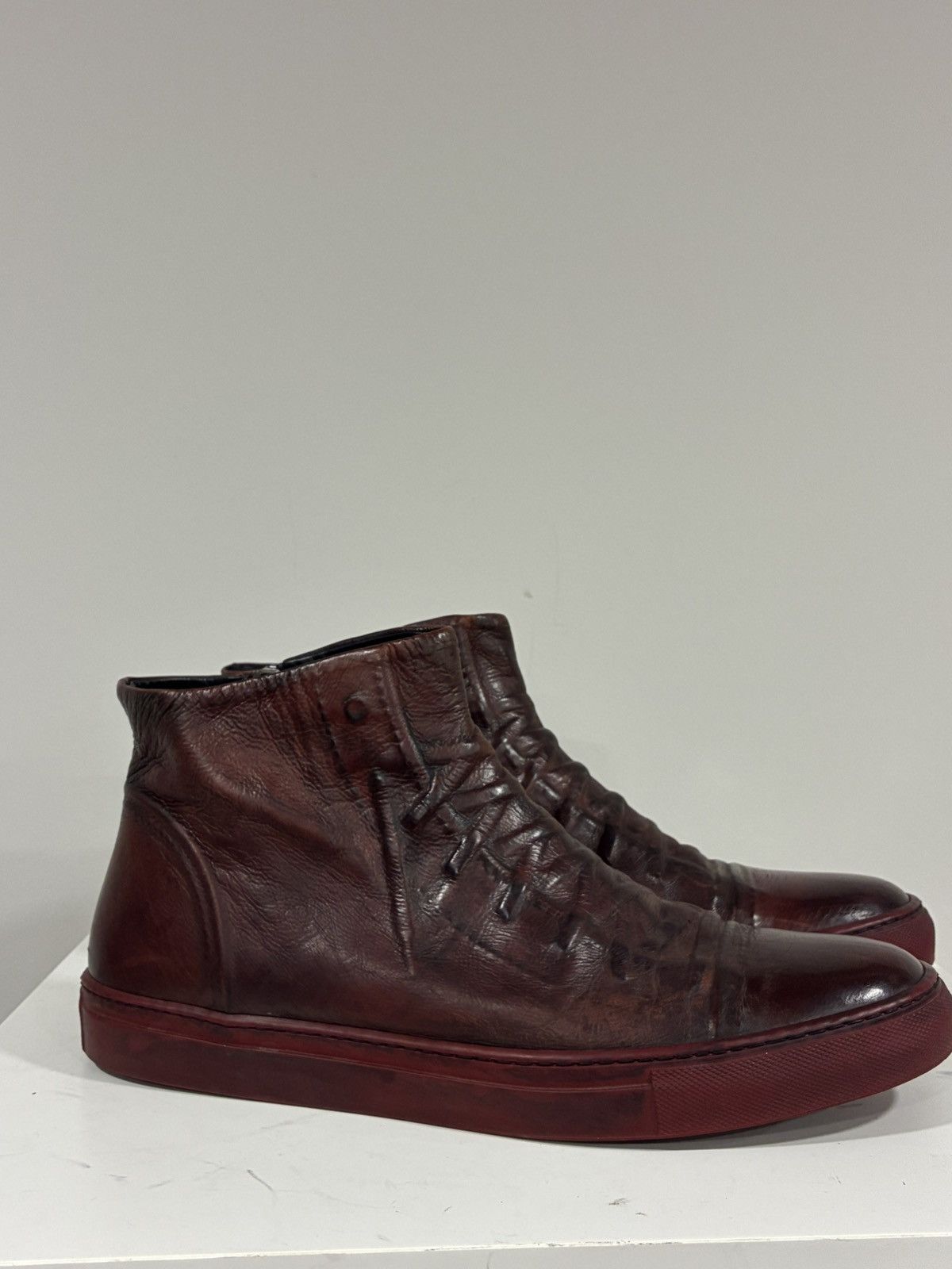 John Varvatos Reed Ghosted High Top Sneaker Size USA 11 or 44 EU Size US 11 / EU 44 - 2 Thumbnail