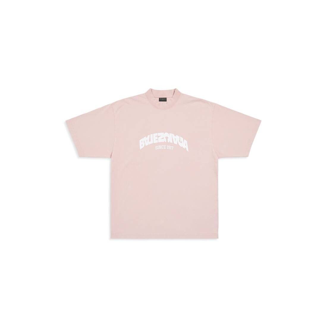 【BALENCIAGA】Fruity Medium Fit T-Shirt in Heather Pink Medium-764235TSVG22142_G.jpg?v=1