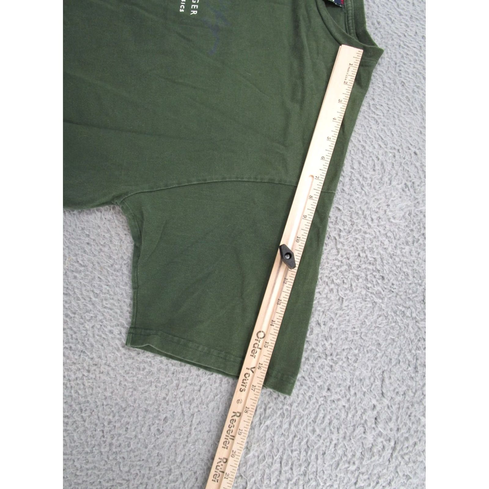 Tommy Hilfiger VINTAGE Tommy Hilfiger Shirt Grunge 2XL Green Y2K Spell Out Men’s T-Shirt Short Sleeve Size 2XL Mens Size US XXL / EU 58 / 5 - 5 Thumbnail