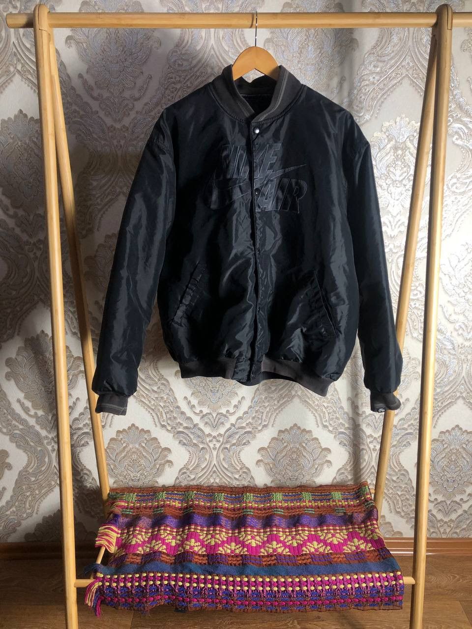 Nike × Vintage VERY RARE NIKE AIR BOMBER LIGHT JACKET DRILL Y2K 90s SWOOSH Size US XL / EU 56 / 4 - 1 Thumbnail