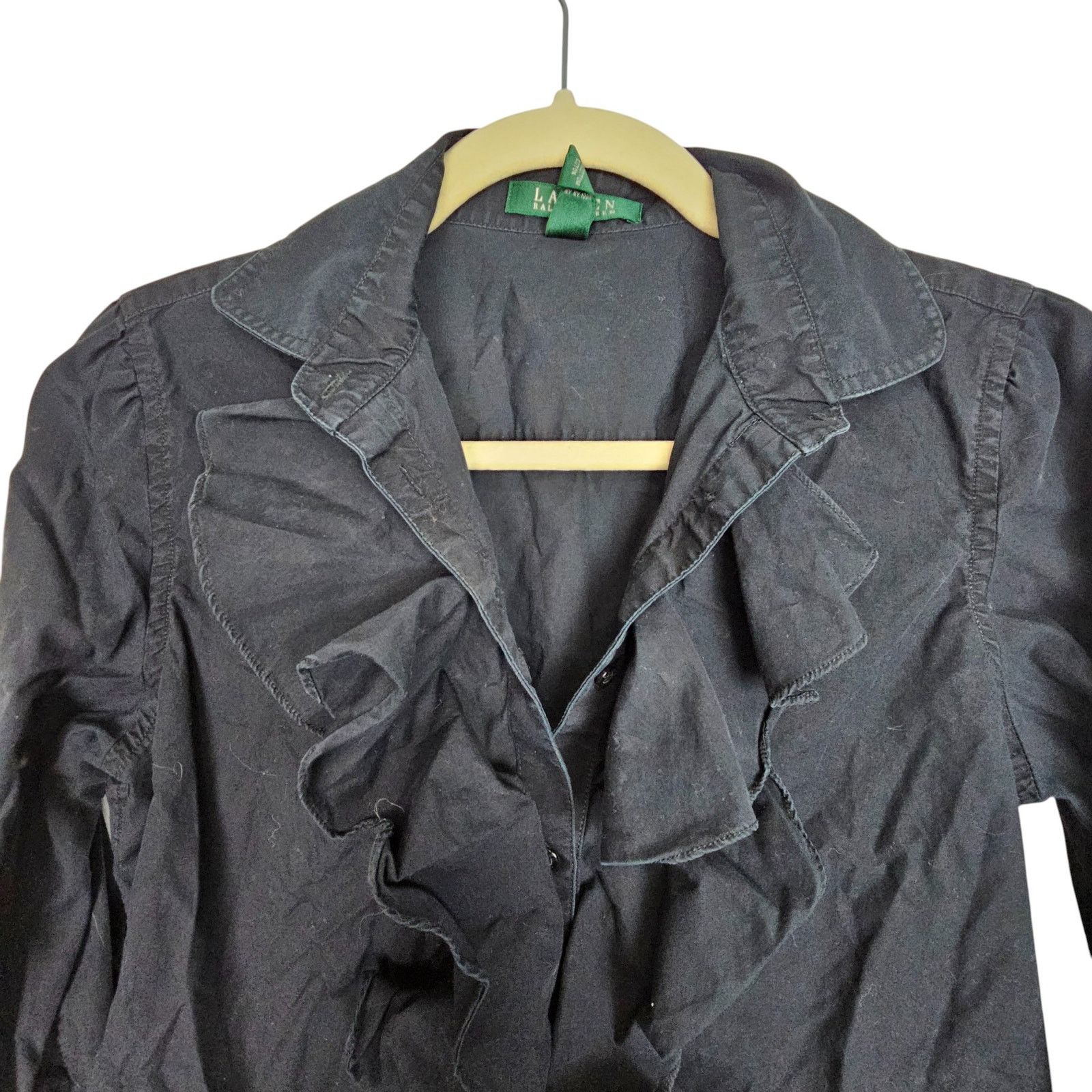 Lauren Ralph Lauren Lauren Ralph Lauren Womens Blouse Ruffle Whimsigoth Fairy 8 Size M / US 6-8 / IT 42-44 - 1 Thumbnail