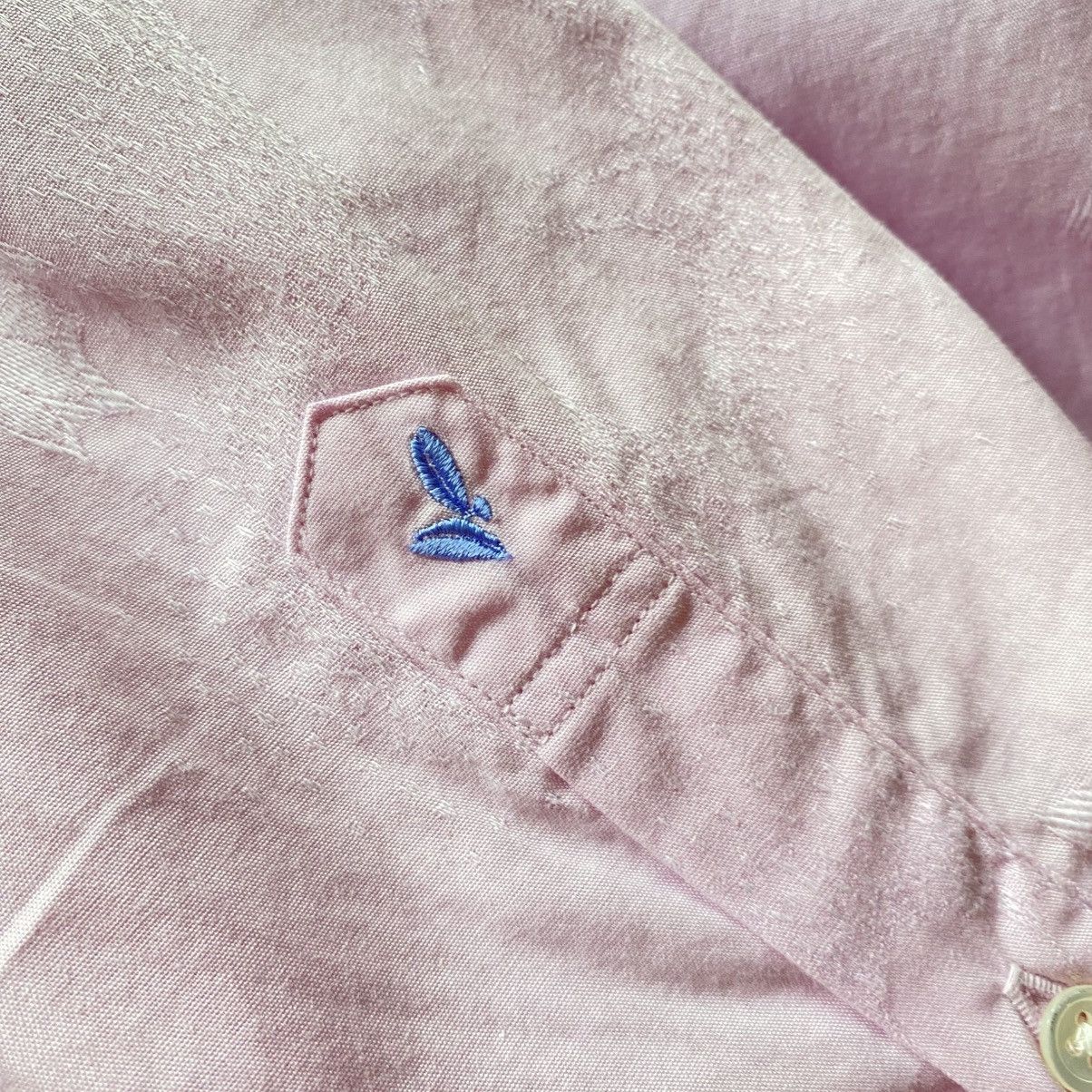 Lanvin LANVIN Pink Lace-Up Collar Shirt Size L / US 10 / IT 46 - 8 Thumbnail