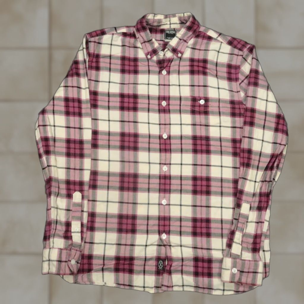 Todd Snyder VINTAGE Todd Snyder Shirt Men's Large Pink White Plaid Button-Down Long Sleeve Cotton Casual Office Wear Size US L / EU 52-54 / 3 - 1 Thumbnail