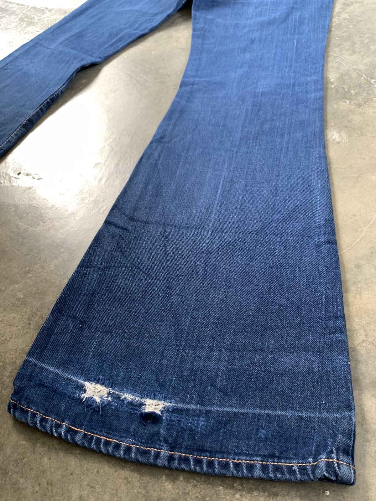 If Six Was Nine Super Flare Jeans Vintage 70's Cosmo USA Jeans Paddy Button Size US 26 / EU 42 - 12 Thumbnail