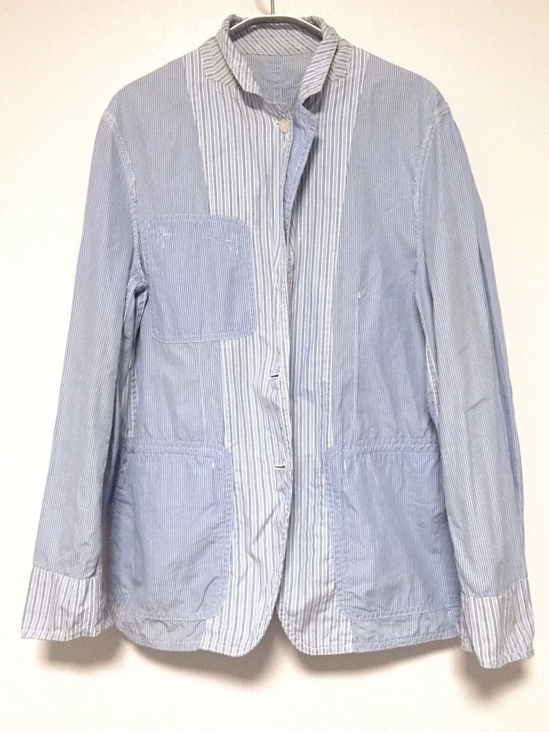 Comme des Garcons Striped Patchwork Cotton Jacket 2505-Nextarrow Size US S / EU 44-46 / 1 - 5 Thumbnail