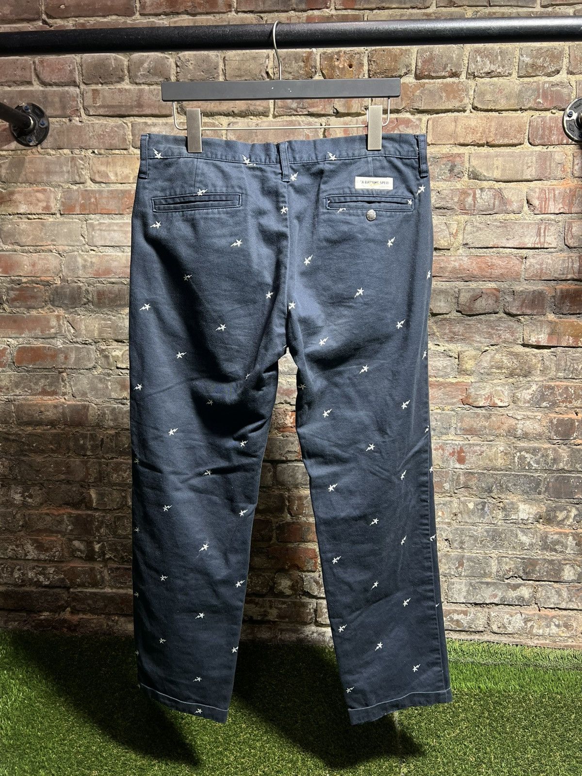 Bape Bape Star Embroidered Chino Pants Size US 32 / EU 48 - 2 Thumbnail