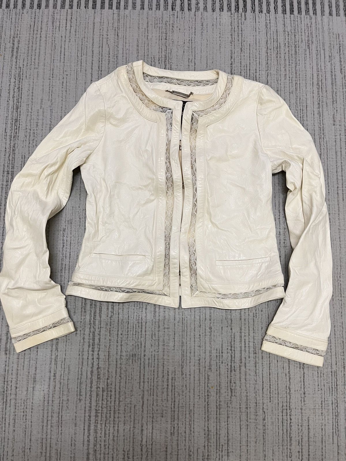 Roberto cavalli leather jacket
