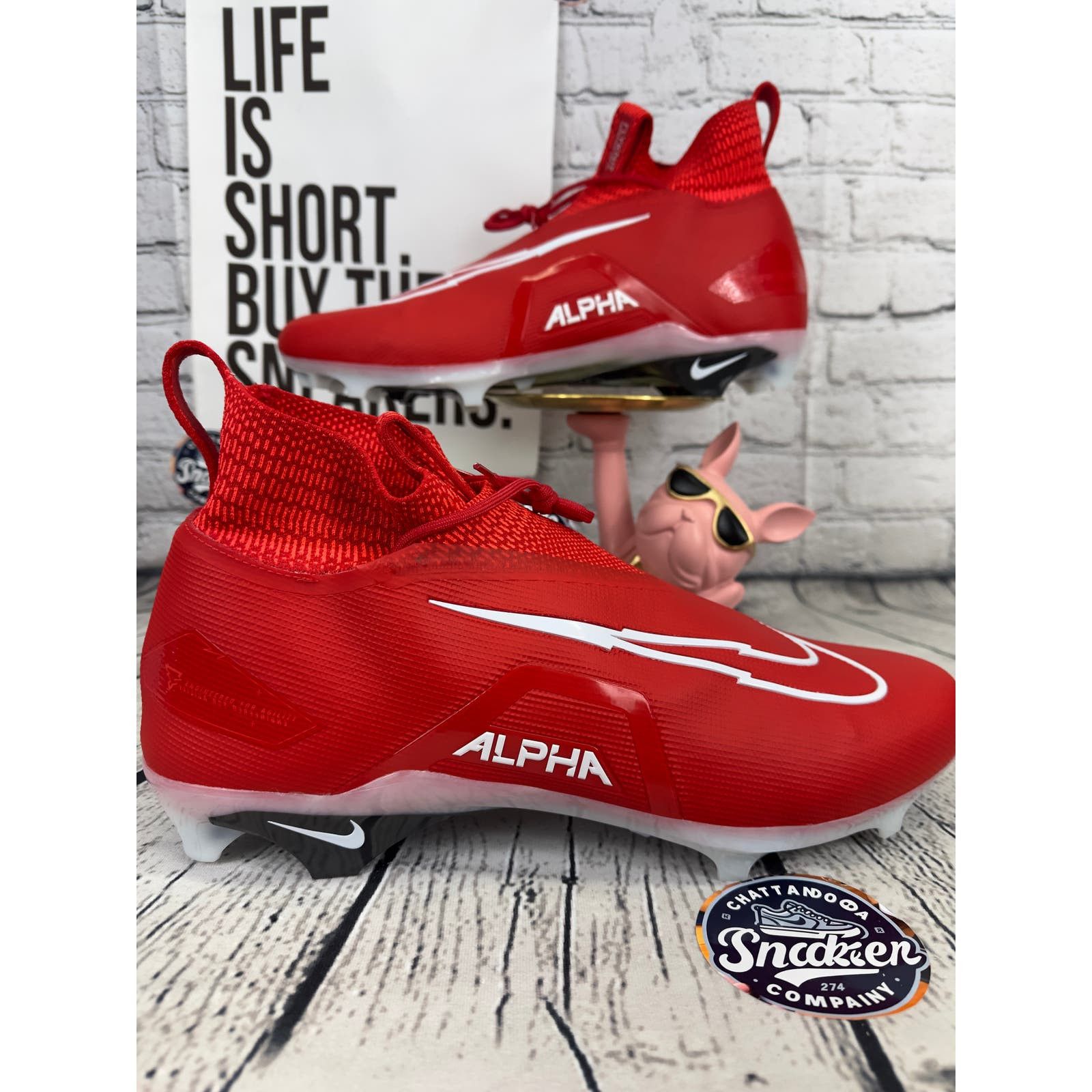 Nike Alpha Menace Elite Mens 17 Red White Football Cleats