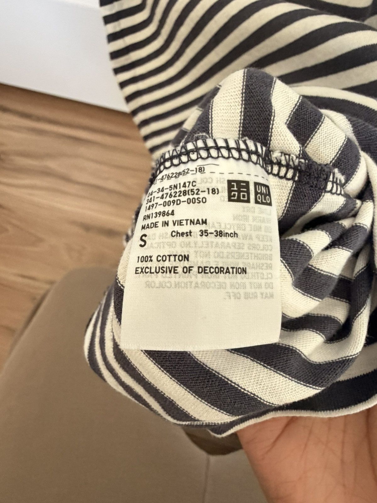 JW Anderson × Uniqlo Striped Jw Anderson Uniqlo Tshirt Size US S / EU 44-46 / 1 - 5 Thumbnail