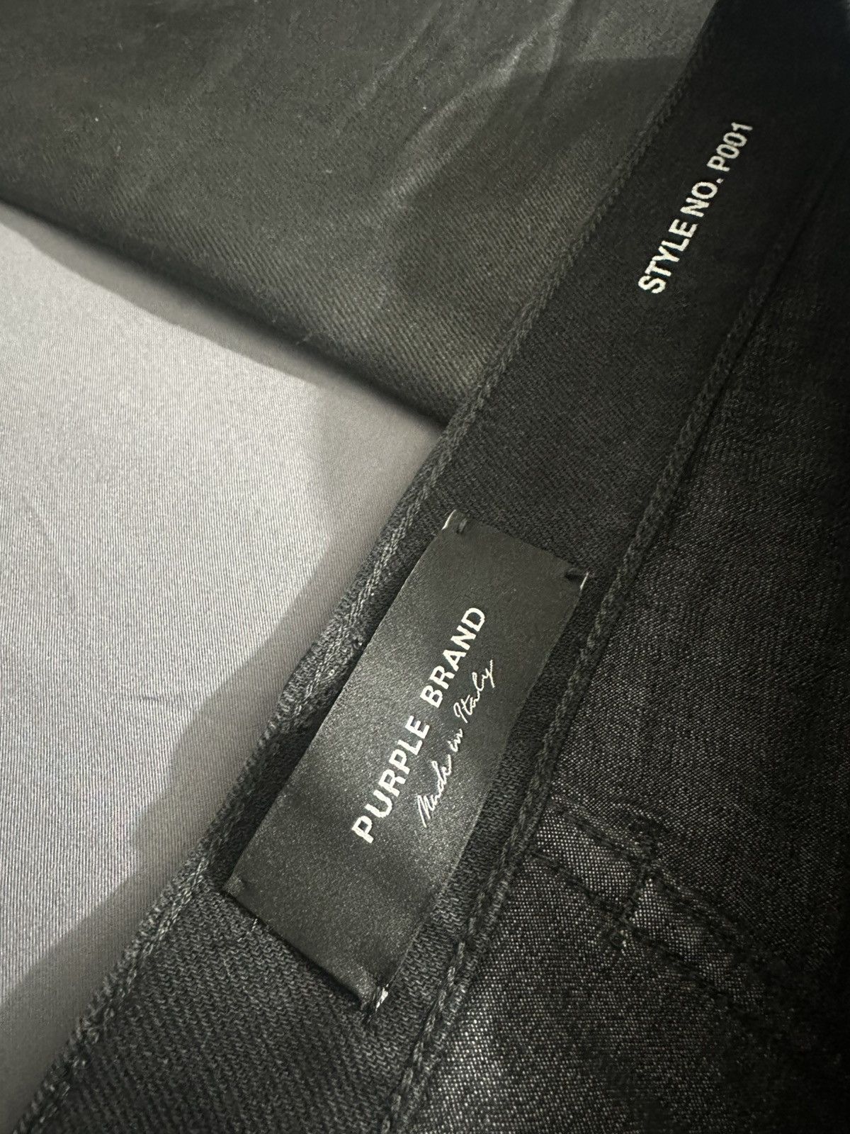 Purple Brand BLACK LABEL P001 LOW RISE SKINNY JEAN - Leathered Size US 32 / EU 48 - 6 Thumbnail