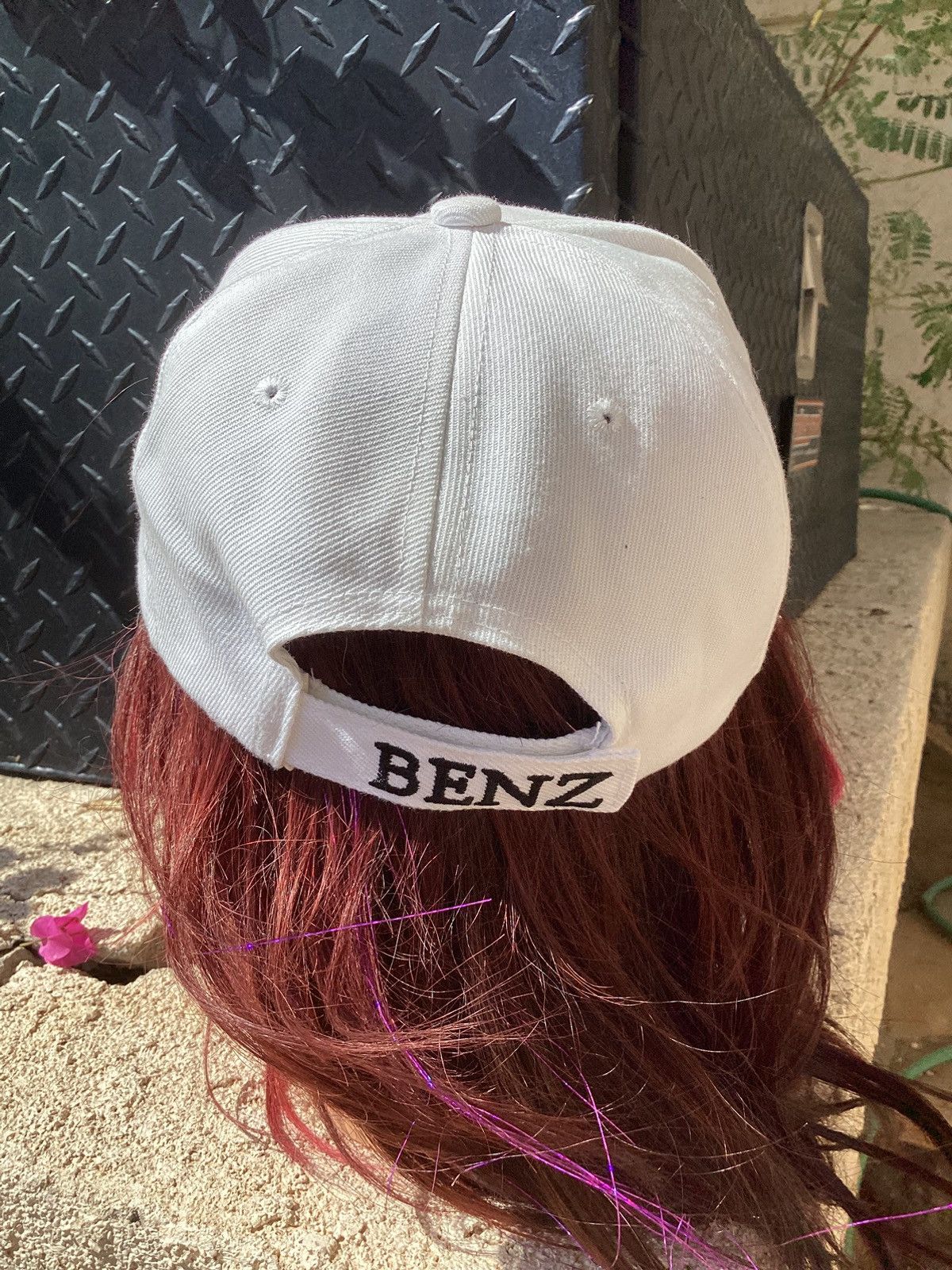 Mercedes-Benz Vintage 90s white Mercedes-Benz adjustable strap back hat Size ONE SIZE - 3 Thumbnail