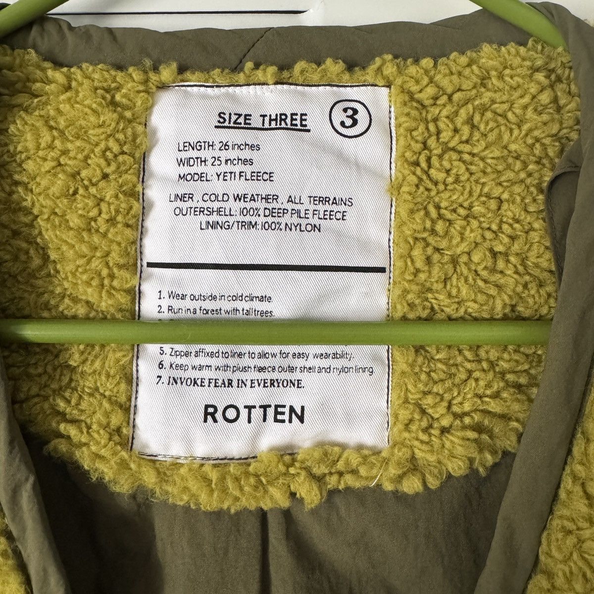 Other Rotten Closet Yeti Fleece Green Size US L / EU 52-54 / 3 - 2 Thumbnail
