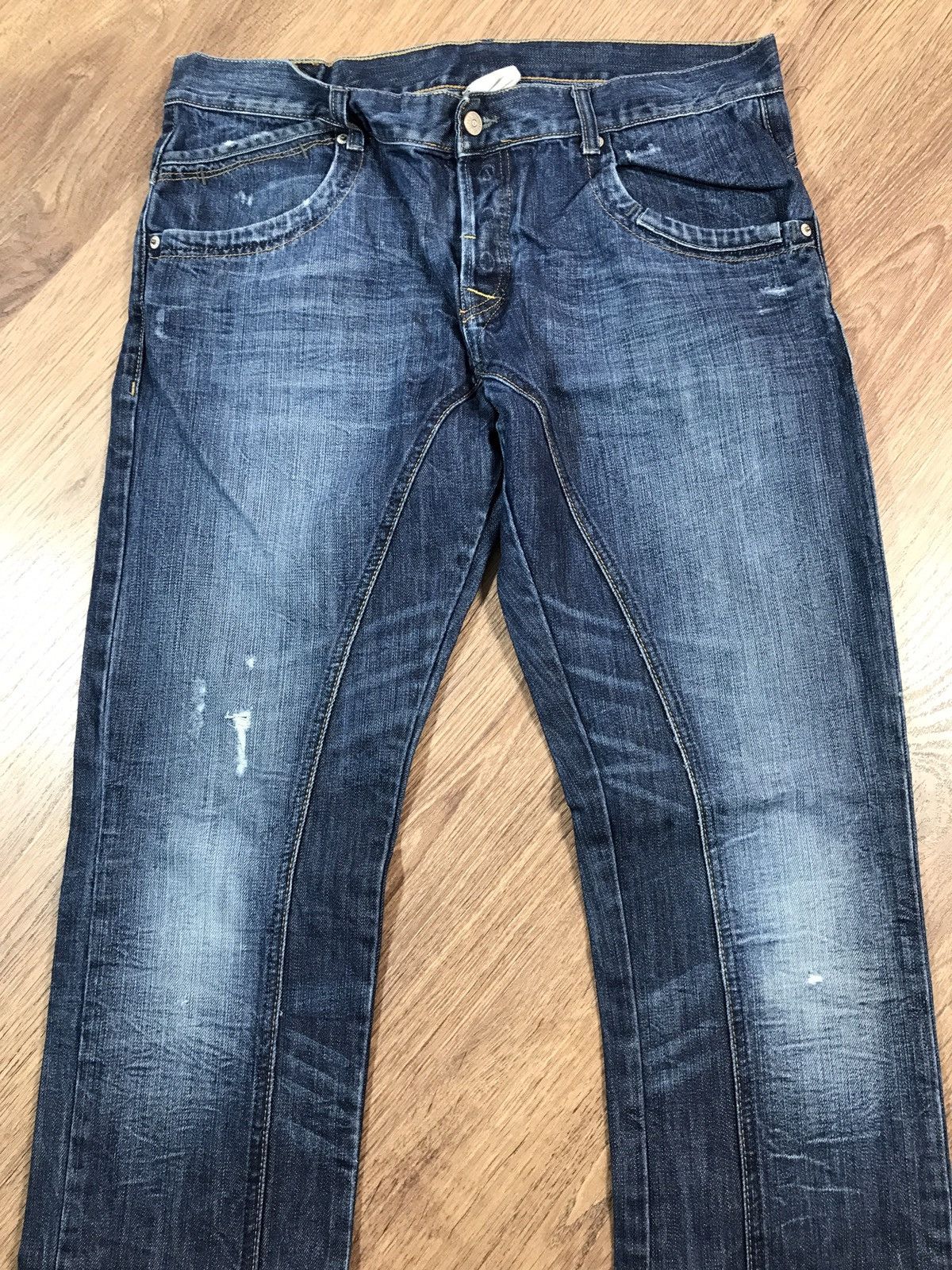 Japanese Brand Vintage Distressed Denim Pants Jeans Size US 36 / EU 52 - 4 Thumbnail