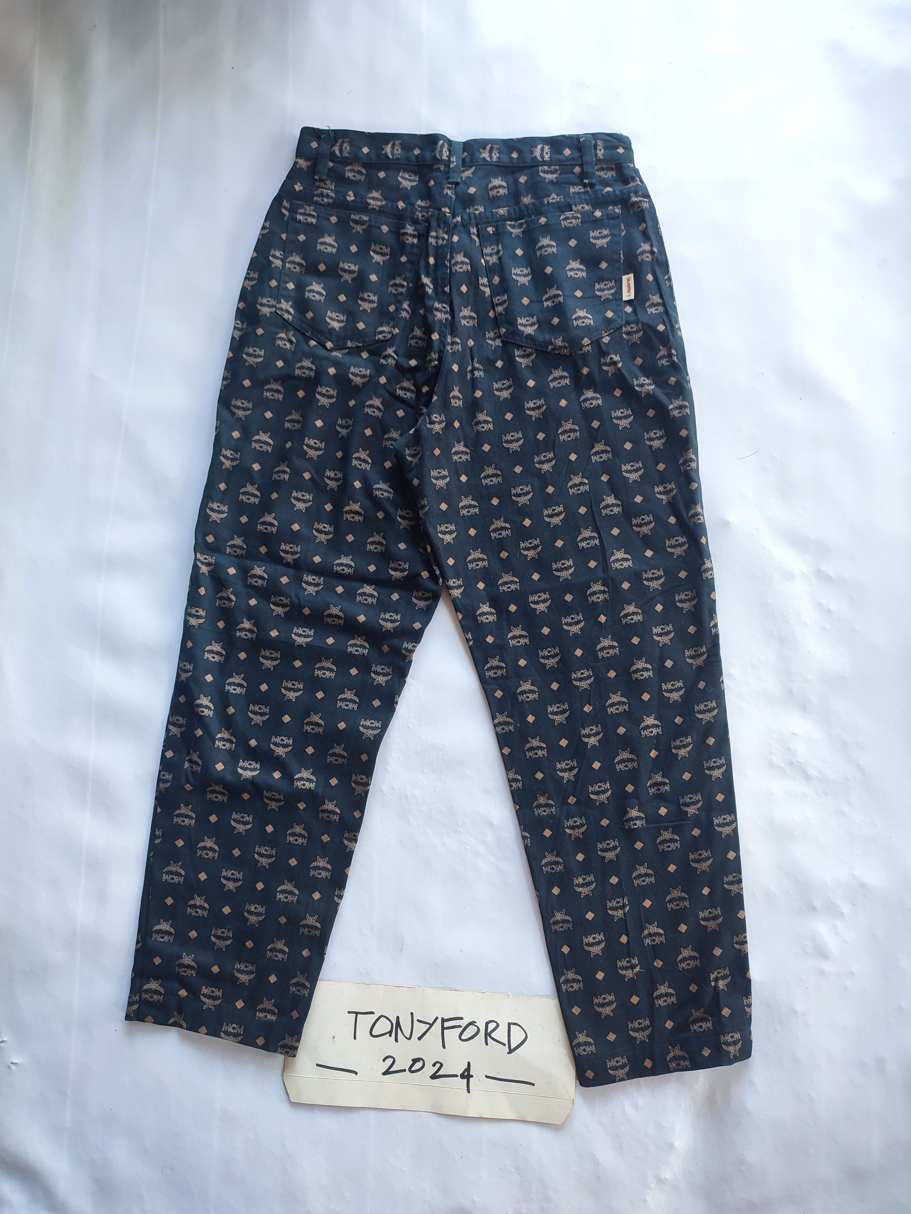 MCM Vintage women's MCM MONOGRAM PANTS JAPAN Size 28" / US 6 / IT 42 - 2 Thumbnail