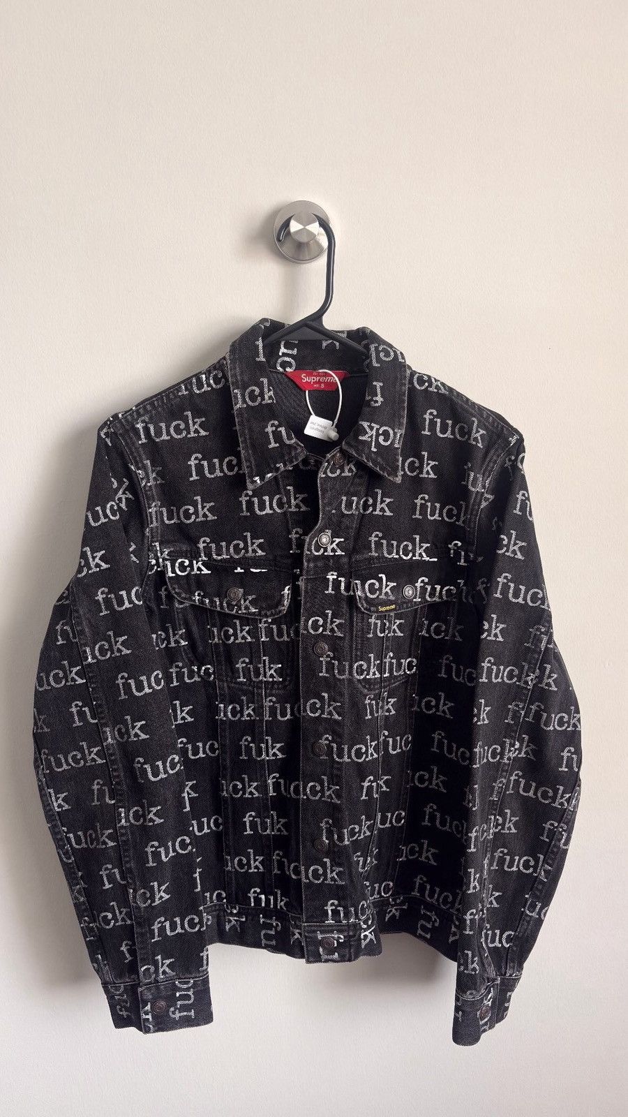 Levi's × Supreme SUPREME x LEVIS TRUCKER DENIM JEAN JACKET BLACK