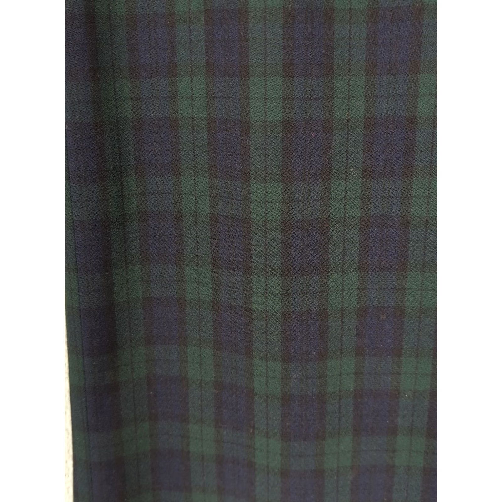 Pendleton VINTAGE Pendleton Maxi Skirt Wool Black Watch Plaid 12 Green Navy Lined Pockets USA Regular Skirt Winter Fall Spring 80s 90s Academia Classic Womens Size 34" / US 12 / IT 48 - 2 Thumbnail