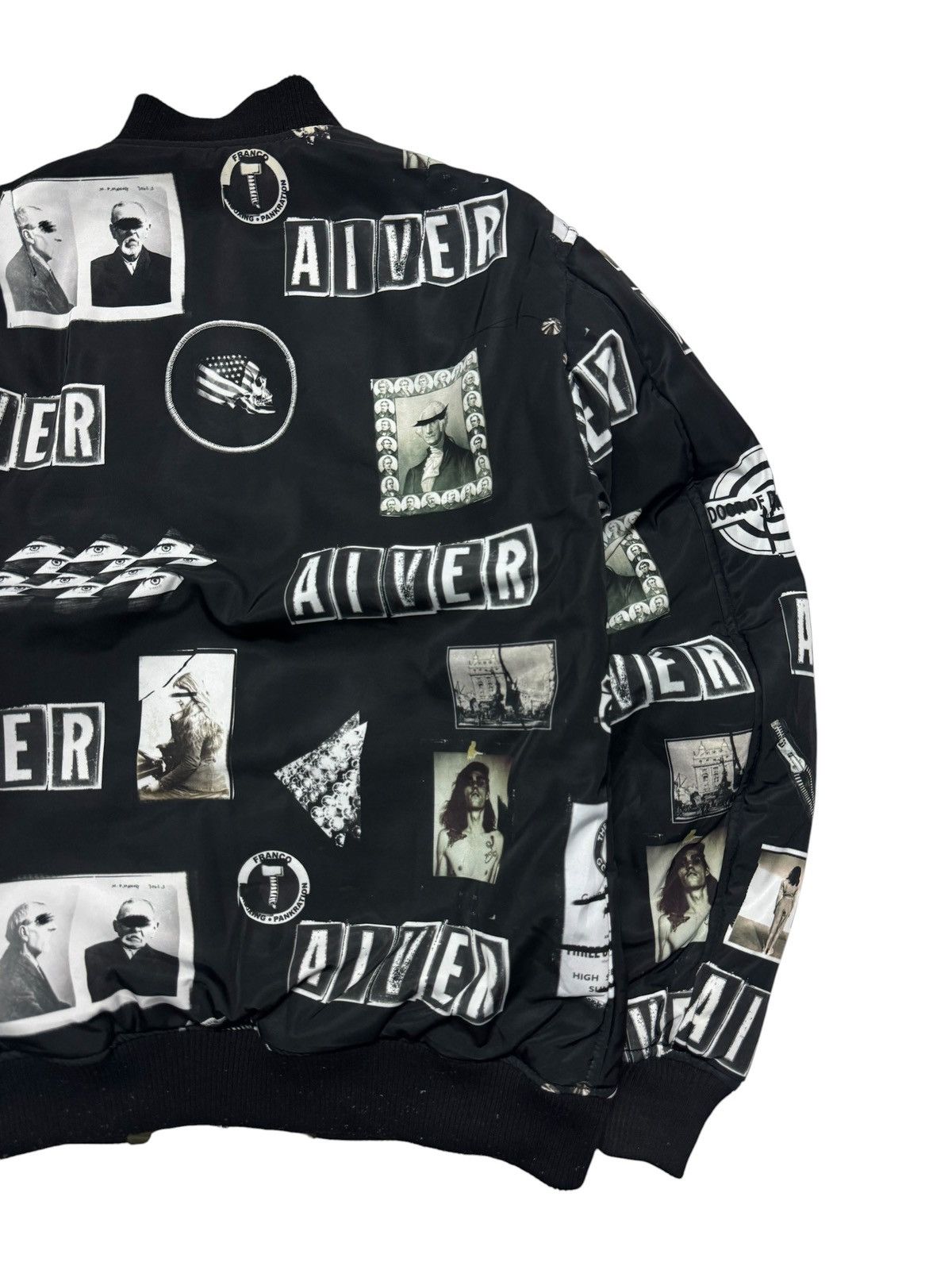 Vintage RAF SIMONS STYLE REVERSIBLE BOMBERS JACKET BY CASPER JOHN Size US M / EU 48-50 / 2 - 7 Thumbnail
