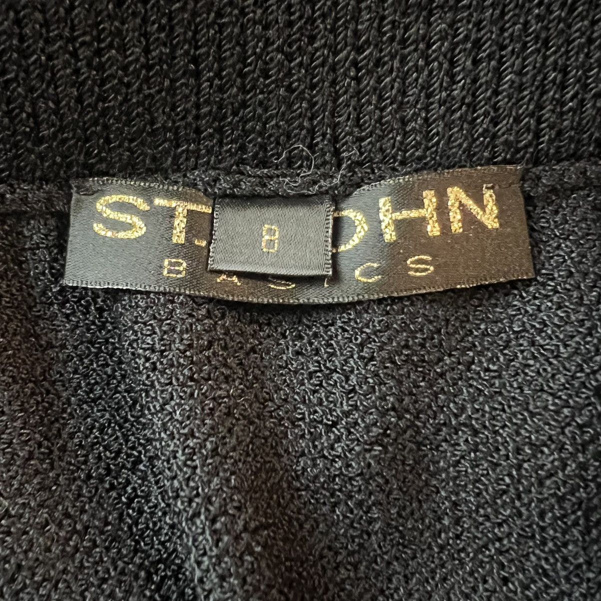 St. John St. John Basics Black Knit Skirt Size 8 Size 30" / US 8 / IT 44 - 2 Thumbnail