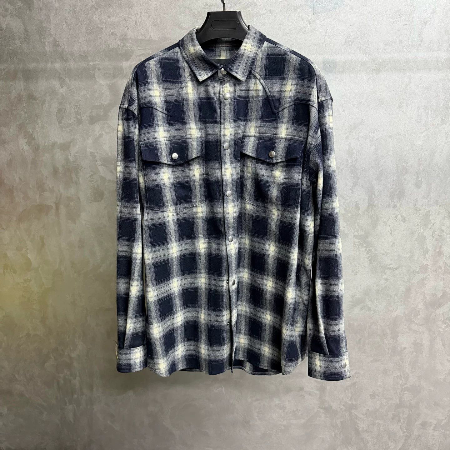 WE11DONE We11done Printed Plaid Black Hoodie M Men Size US M / EU 48-50 / 2 - 1 Thumbnail