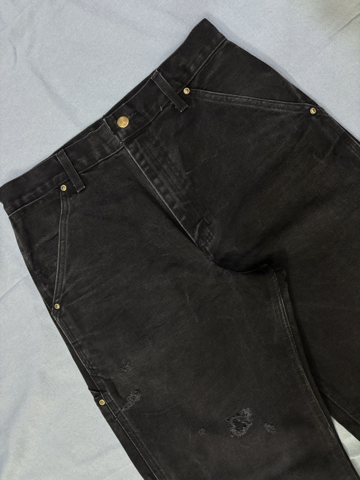 Carhartt 90s rare Carhartt WU1305 carpenter denim Size US 29 - 4 Thumbnail