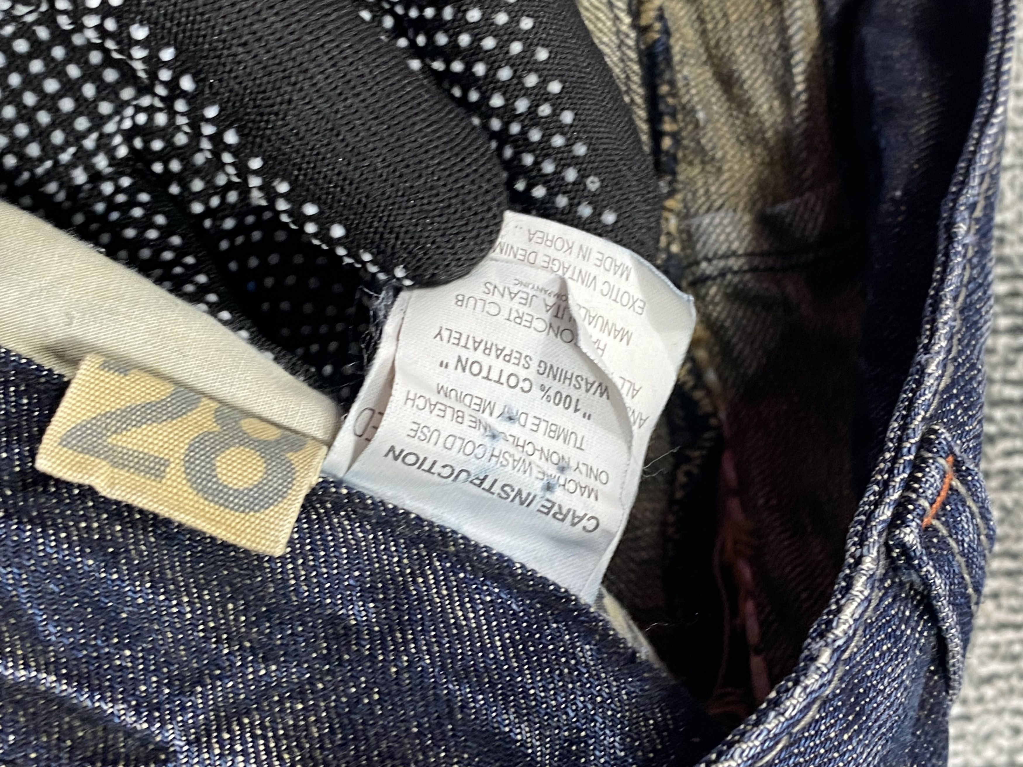 Vintage Lolita Low Rise Rusty Whiskers Exotic Distressed Denim Size US 28 / EU 44 - 8 Thumbnail