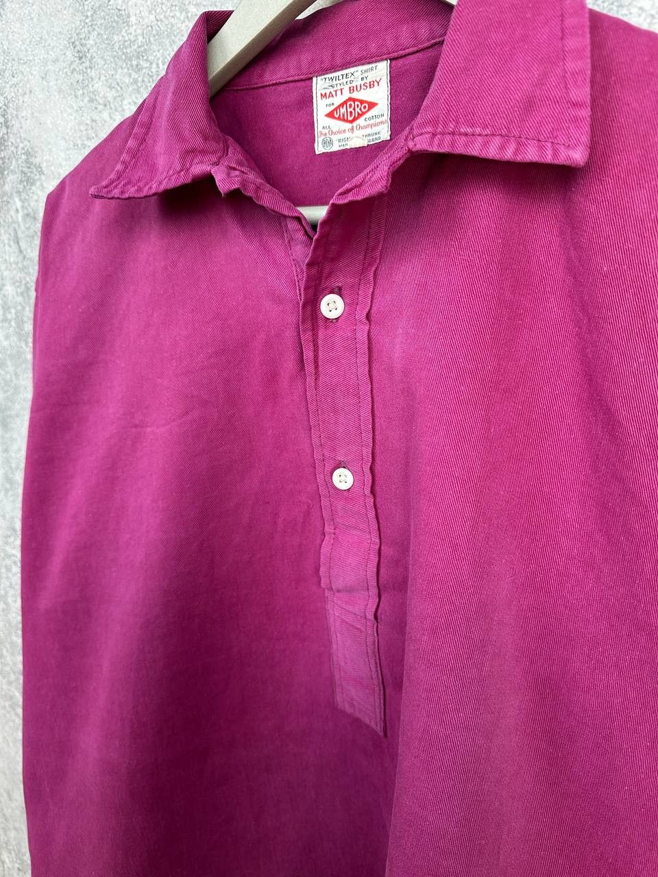 Vintage Matt Busby for Umbro 1950s Twiltex Shirt Polo Rigmel Shrunk Size US M / EU 48-50 / 2 - 14 Thumbnail