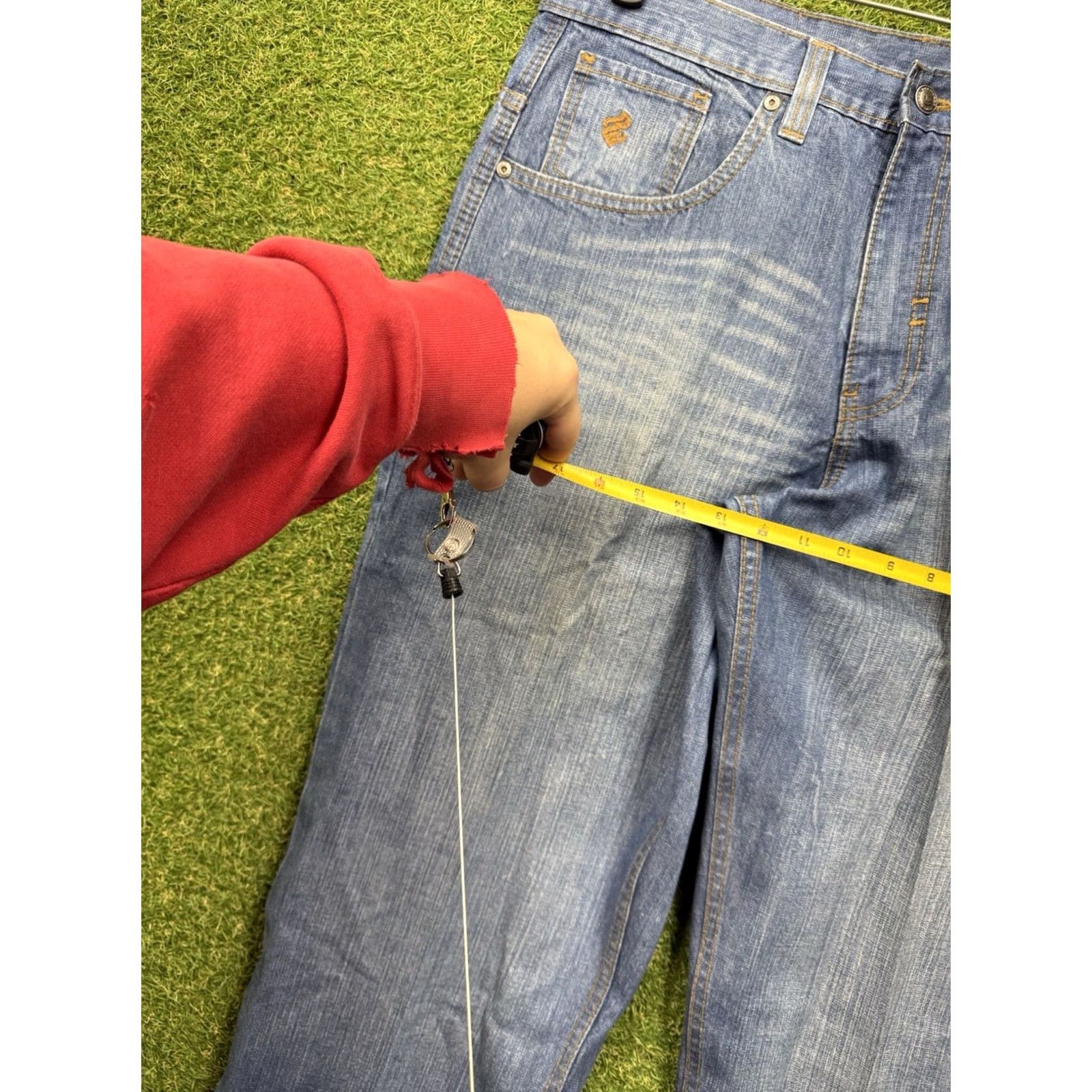 Rocawear Rocawear Jeans Baggy Mens 36 Blue Denim 90s Grunge Y2K Jnco Southpole Wide-Leg Vintage 5-Pocket Relaxed Jeans Mens Size US 36 / EU 52 - 5 Thumbnail