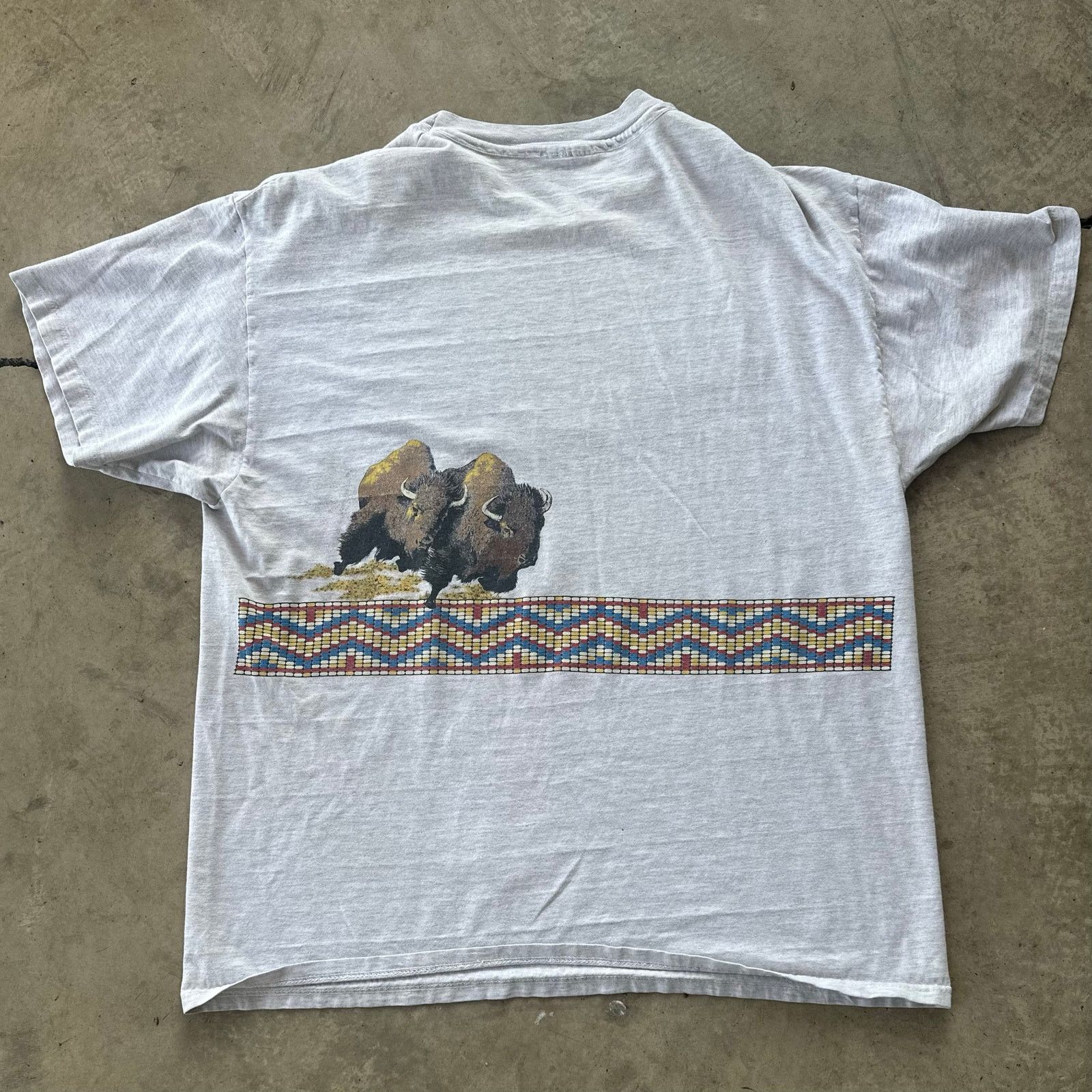 Other Vintage AOP Adirondacks 80s Native American buffalo tee Size US L / EU 52-54 / 3 - 3 Thumbnail