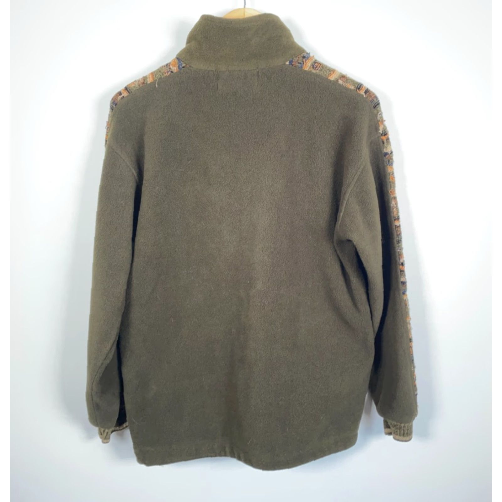 Vintage VINTAGE Rivers Edge Jacket 1/4 Zip Fleece Men’s Small Green Coogi Sweater Style Sleeve Panels Mens Jacket Size US S / EU 44-46 / 1 - 2 Thumbnail