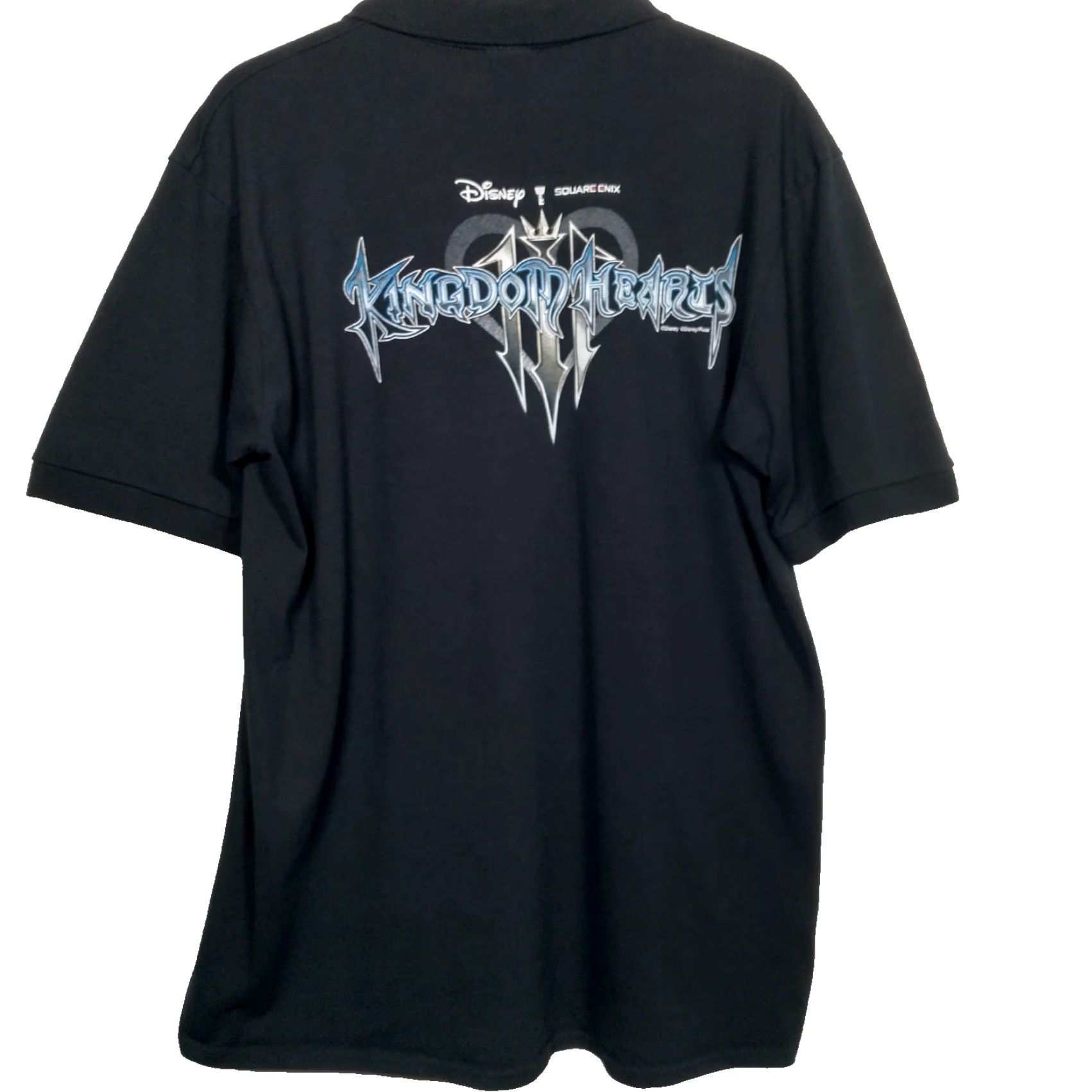 Port & Company VINTAGE Disney Pixar Kingdom Hearts III Polo Shirt Men XL Black Gaming Video Game Casual Size US XL / EU 56 / 4 - 2 Thumbnail