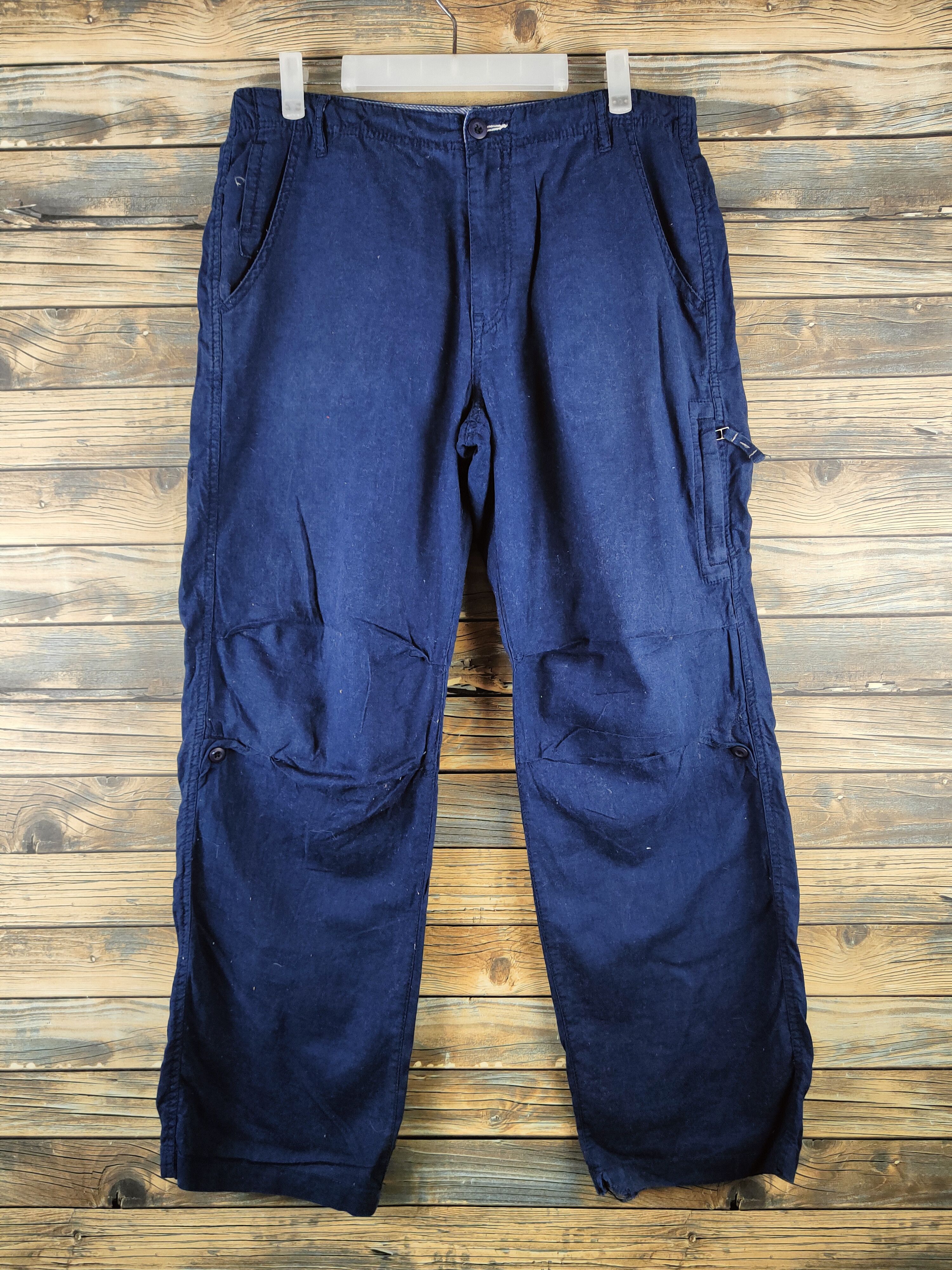 RAGEBLUE DL Rageblue Navy Multipocket Casual Pants #S2892 Size US 32 / EU 48 - 1 Thumbnail