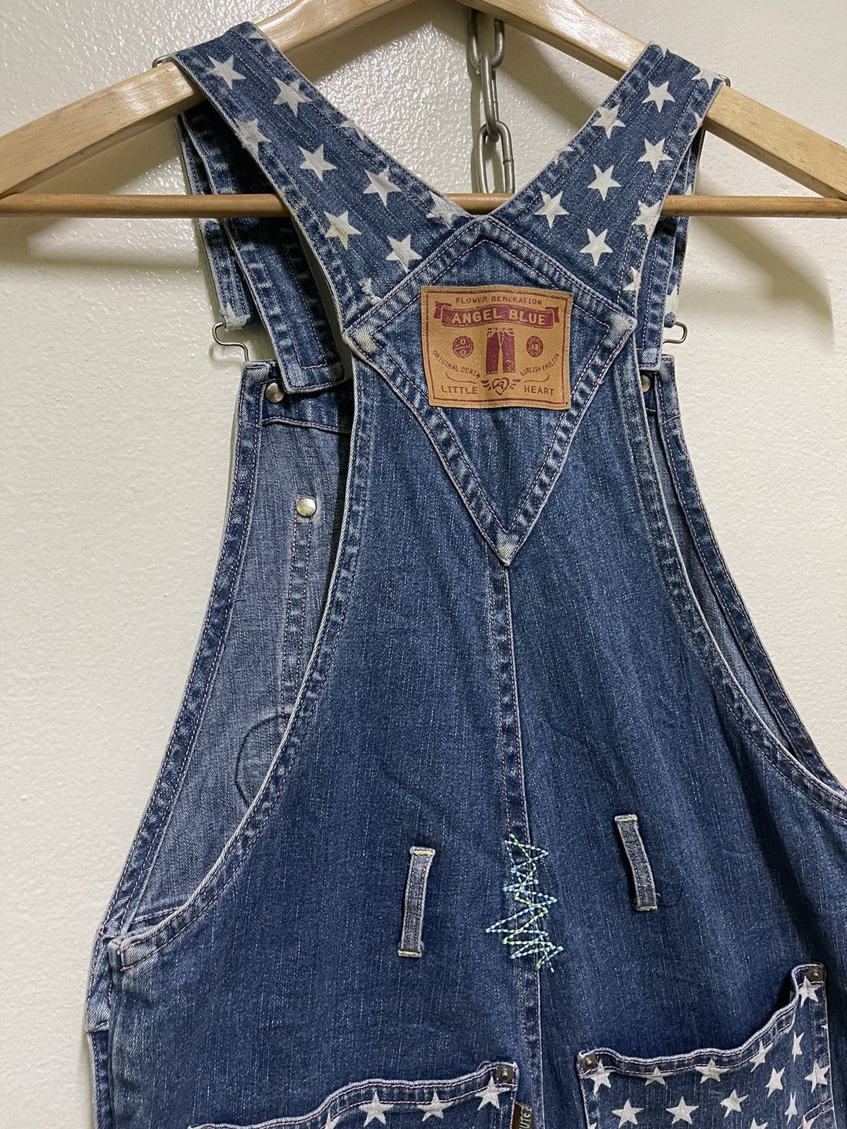 Angel Blue × Japanese Brand × Vintage Angel Blue Overall Patches Denim Size 30" / US 8 / IT 44 - 14 Thumbnail