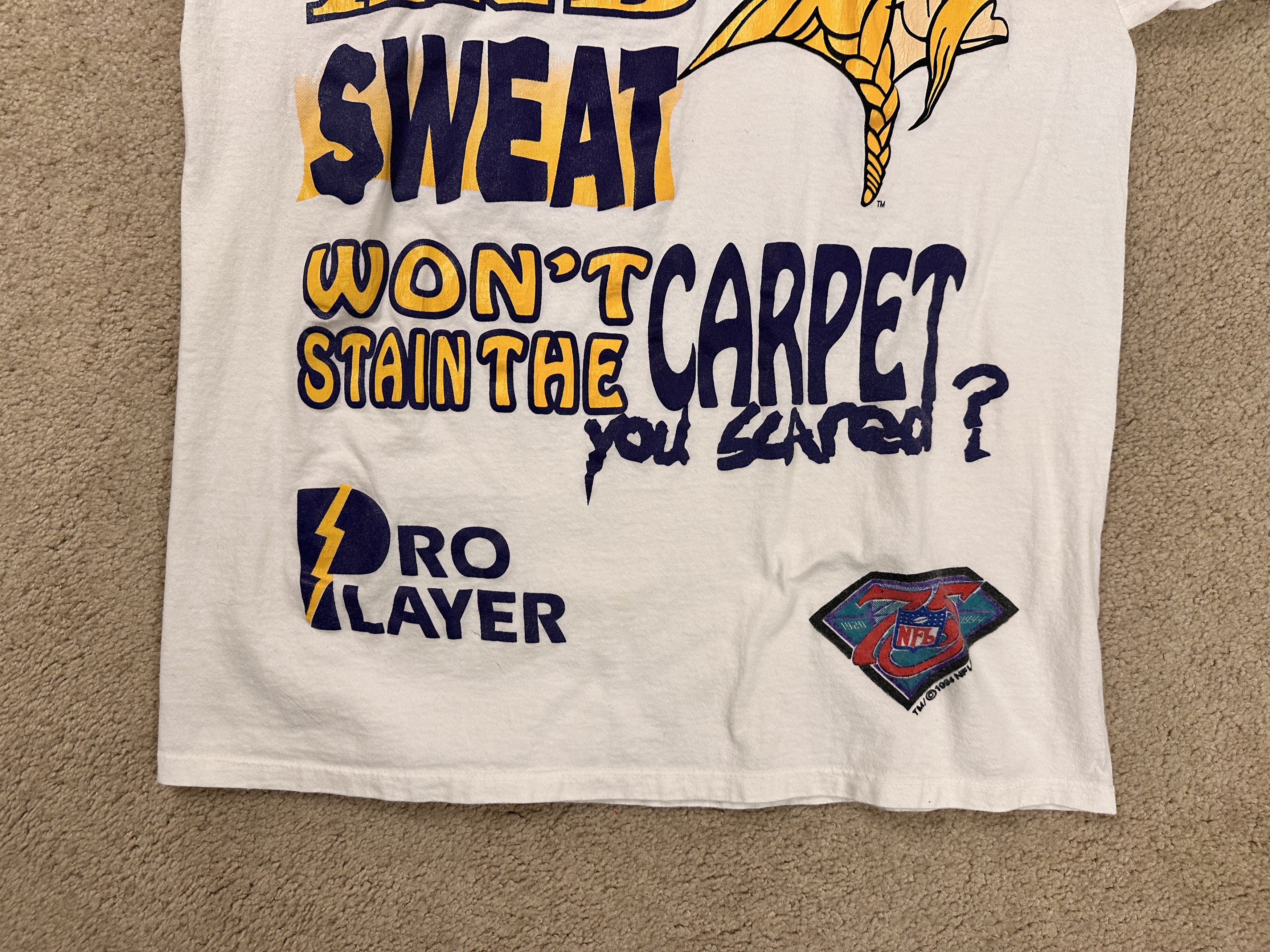 Pro Player Vintage 1994 Minnesota Vikings T-Shirt Large Size US L / EU 52-54 / 3 - 2 Thumbnail