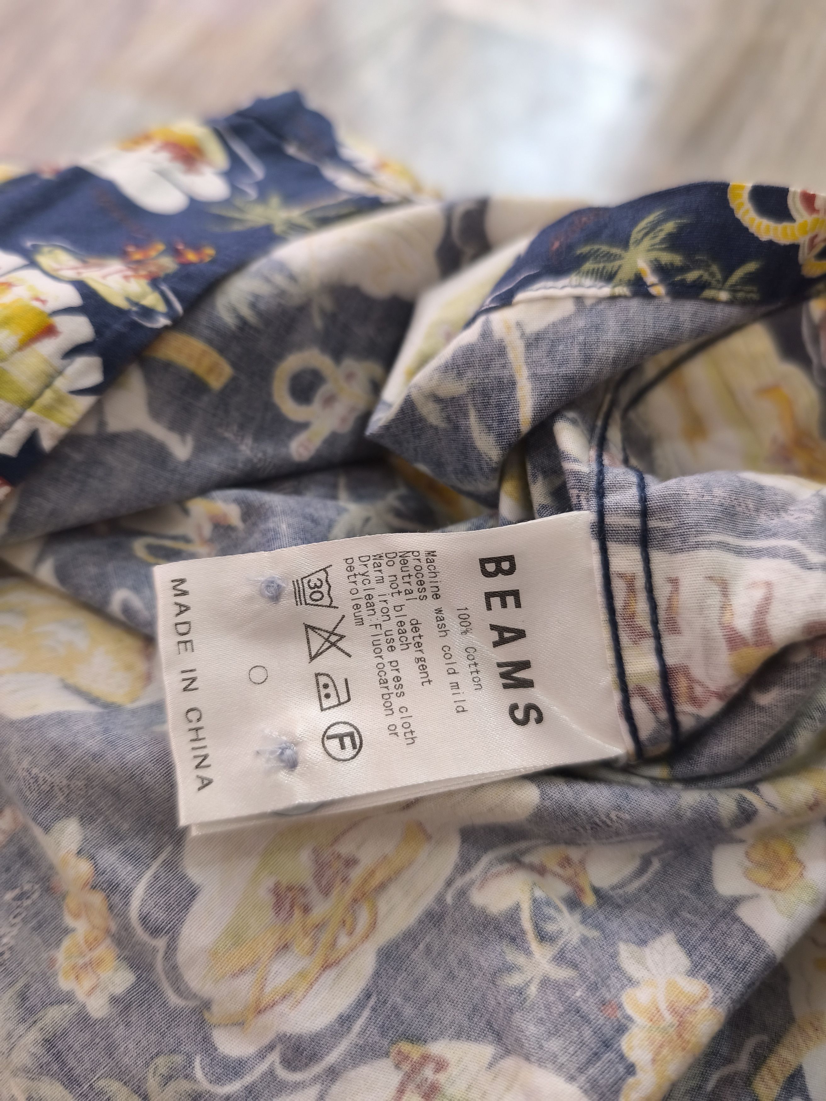 Beams Japan BEAMS Long Sleeve Aloha Shirt Size US M / EU 48-50 / 2 - 6 Thumbnail