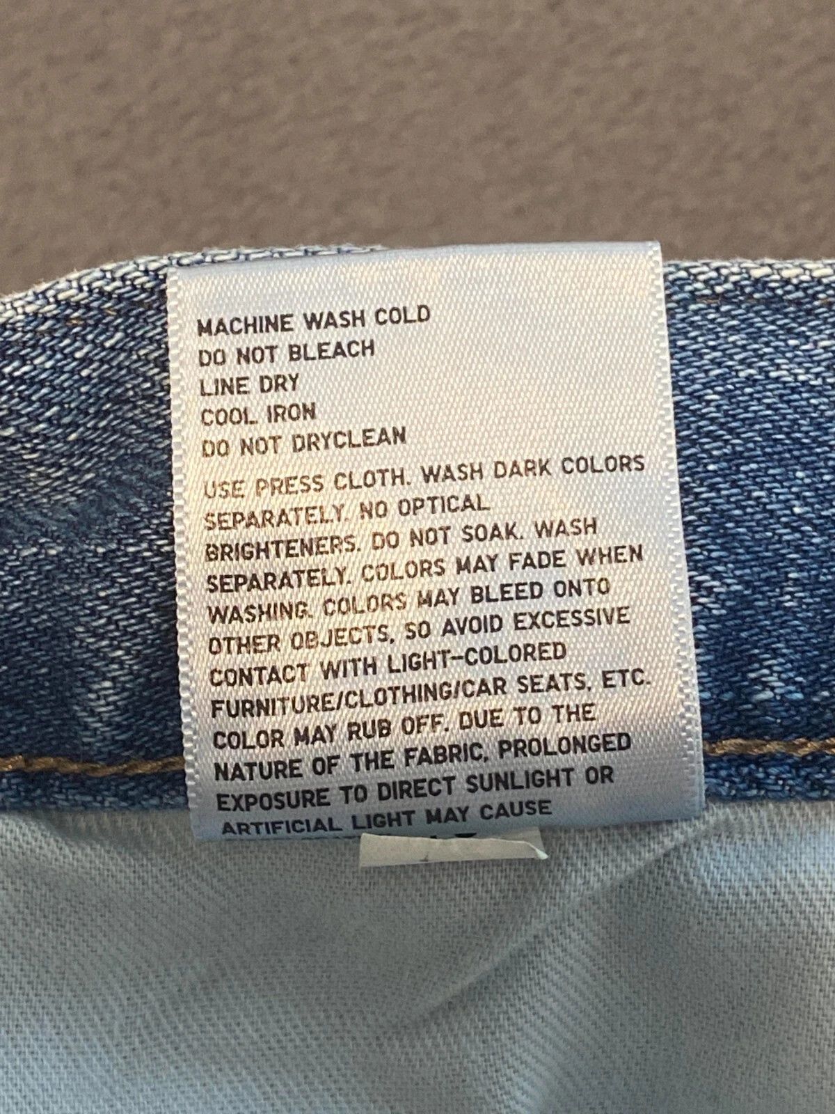 Uniqlo Uniqlo Light Blue Slim Straight Low Rise Kaihara Denim 35W Size US 35 - 6 Thumbnail