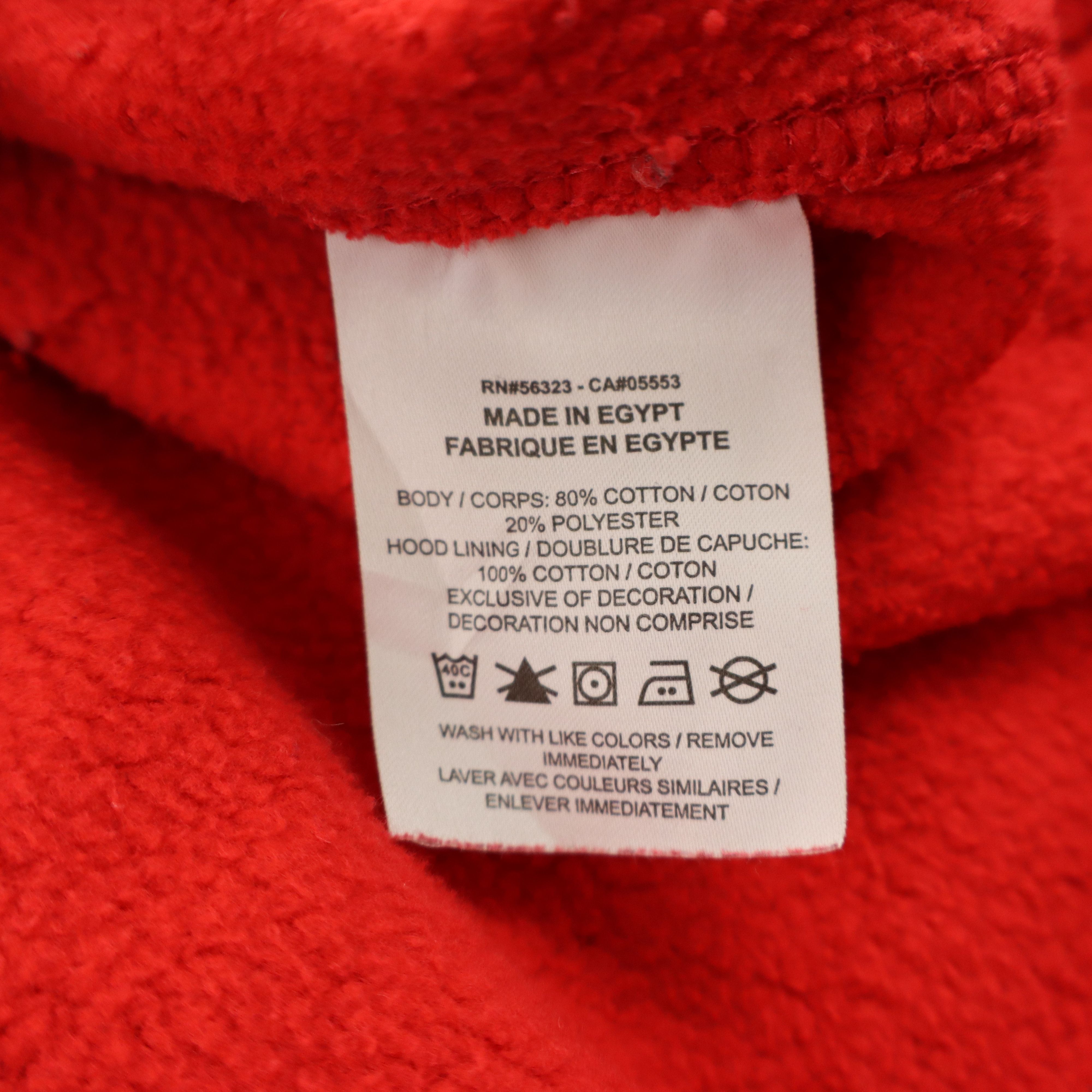 Nike × Travis Scott Vintage 90s Style Nike Hoodie Center Swoosh Red Sweatshirt Size US XXL / EU 58 / 5 - 8 Thumbnail