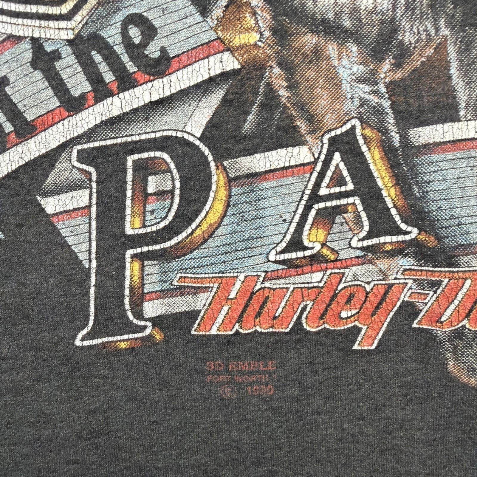 Harley Davidson Vintage Harley Davidson Shirt XL 90s 3D Emblem 1990 Pack Size US XL / EU 56 / 4 - 6 Thumbnail