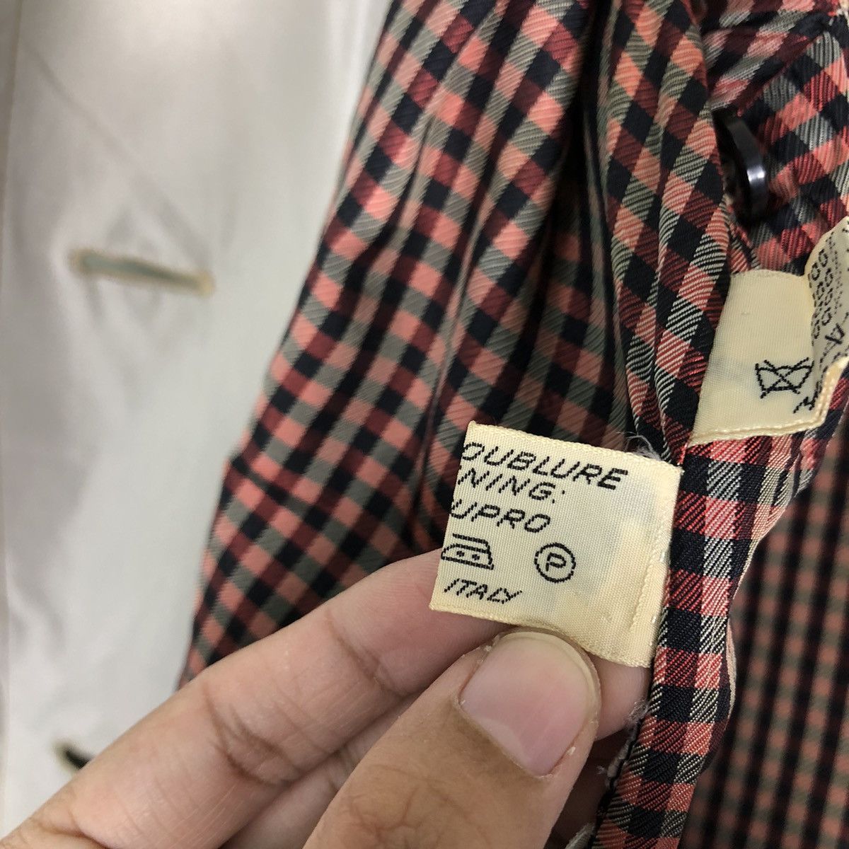 Herno 🔥Vintage Long Fly Coats Jacket Herno Italy Tartan Lining Size US M / EU 48-50 / 2 - 19 Thumbnail