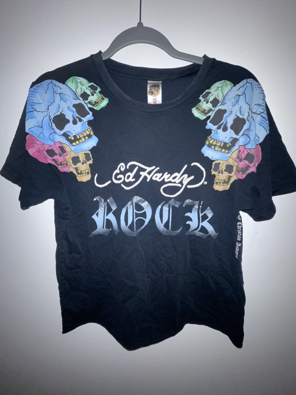 Ed Hardy ROCK ed hardy cropped tee Size US M / EU 48-50 / 2 - 1 Thumbnail