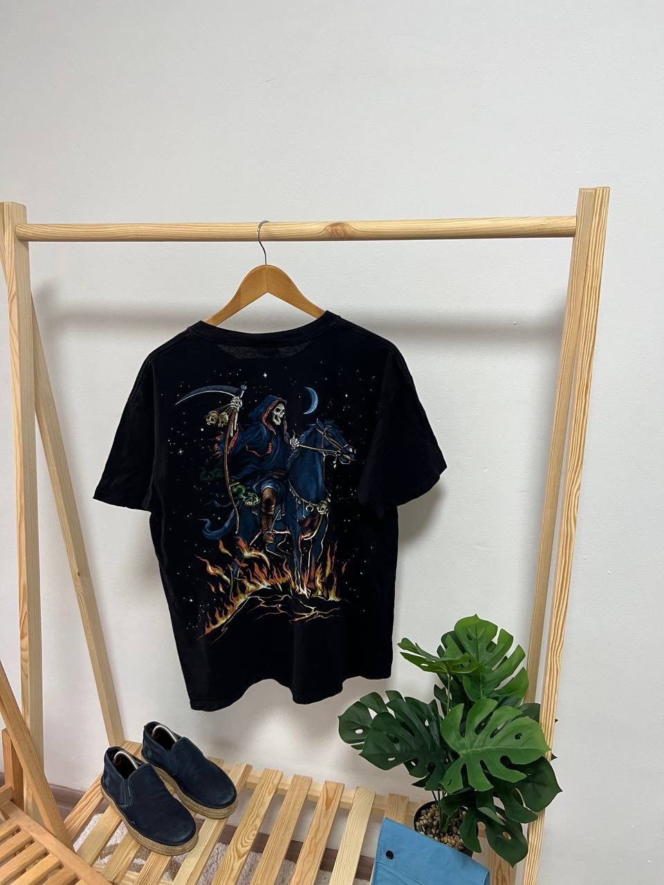 Liquid Blue × Vintage Y2K Skelton Grim Reaper Liquid Blue Tee Size US XL / EU 56 / 4 - 2 Thumbnail